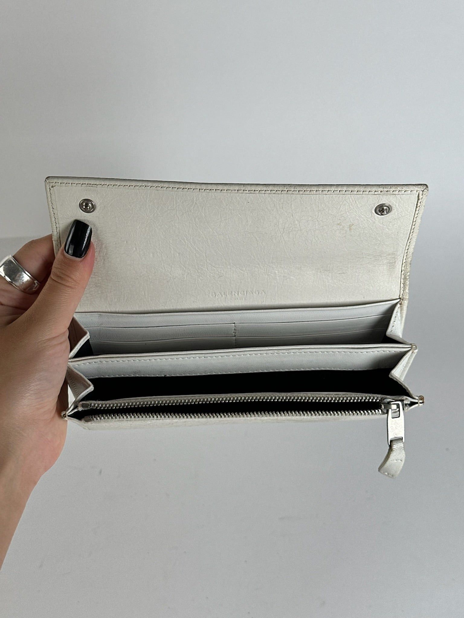 Balenciaga Vintage Mini Pochette bag leather white Size ONE SIZE - 7 Thumbnail