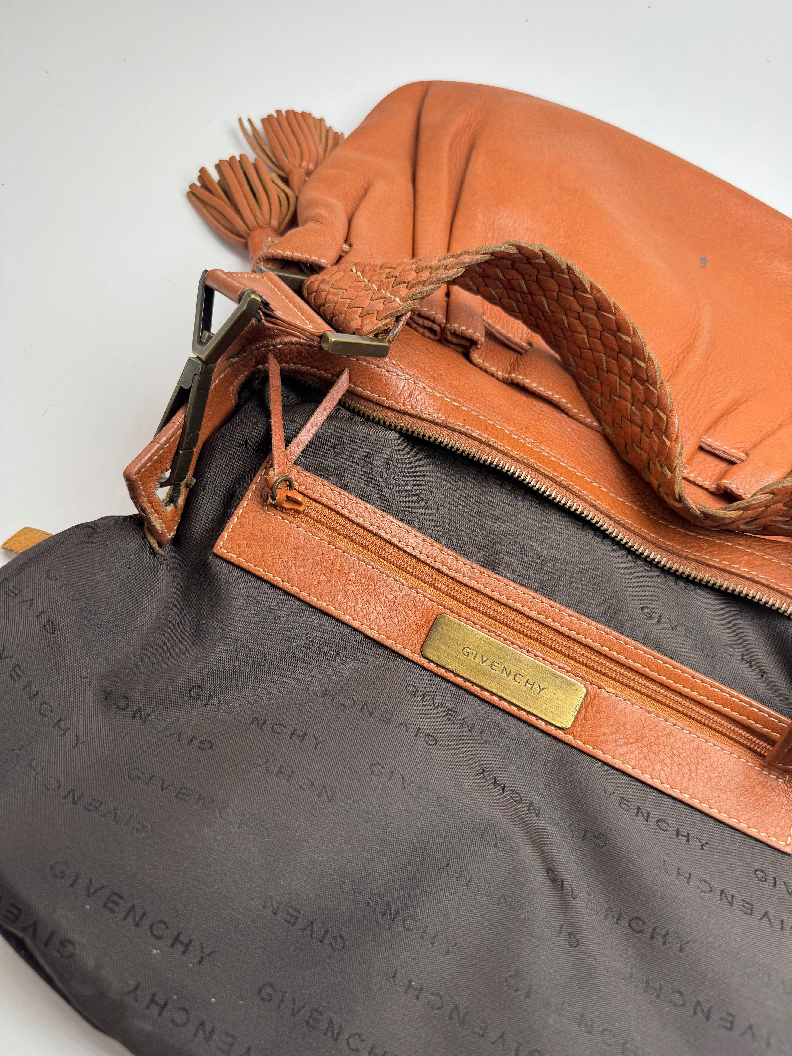 Givenchy Vintage Leather Bag Orange Brown Size ONE SIZE - 6 Thumbnail
