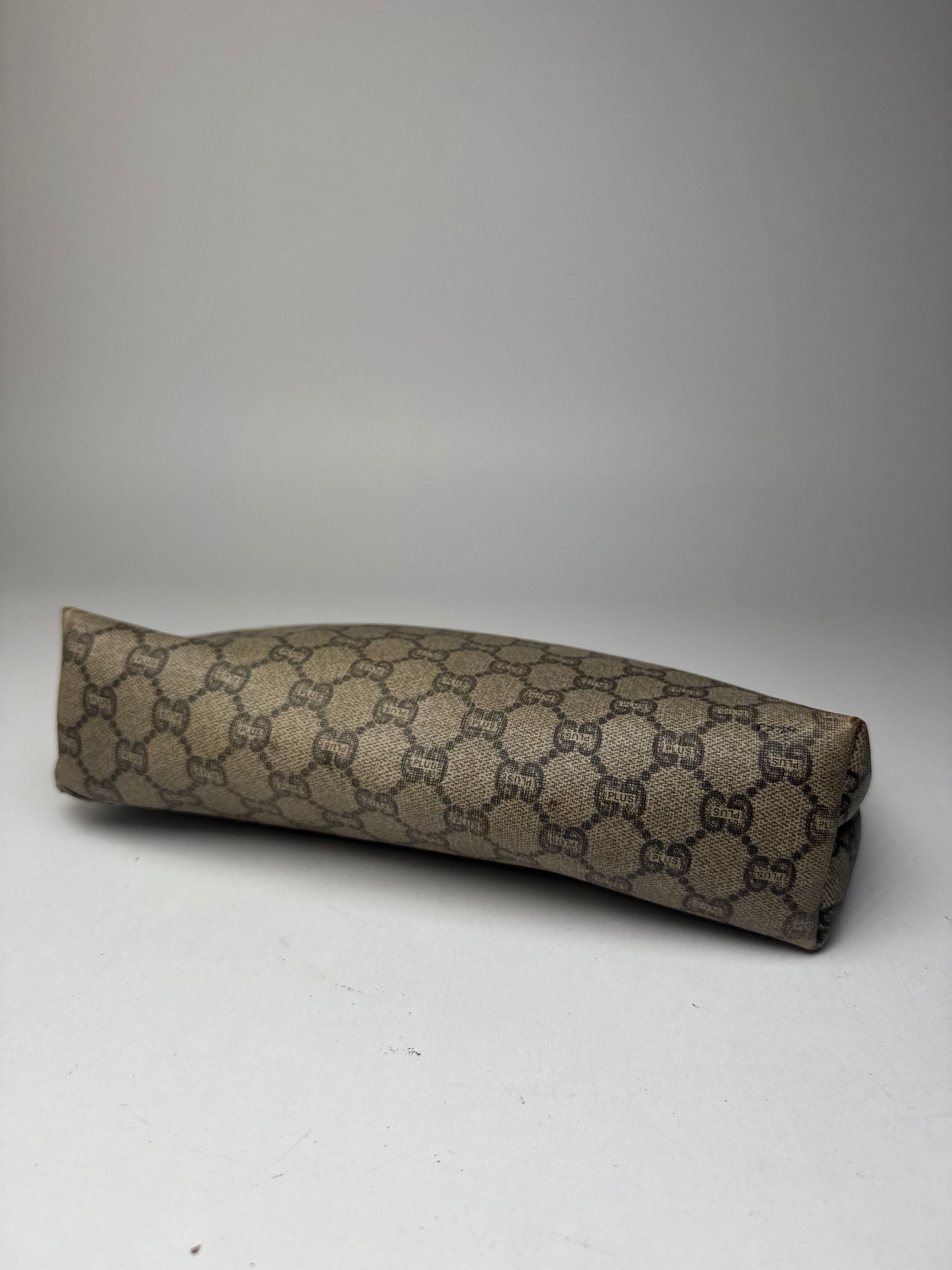 Gucci Vintage Plus Leather Clutch Brown Grey Size ONE SIZE - 8 Thumbnail