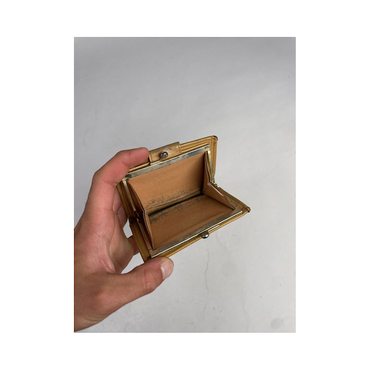 Celine Triomphe Beige Leather Wallet Size ONE SIZE - 3 Thumbnail