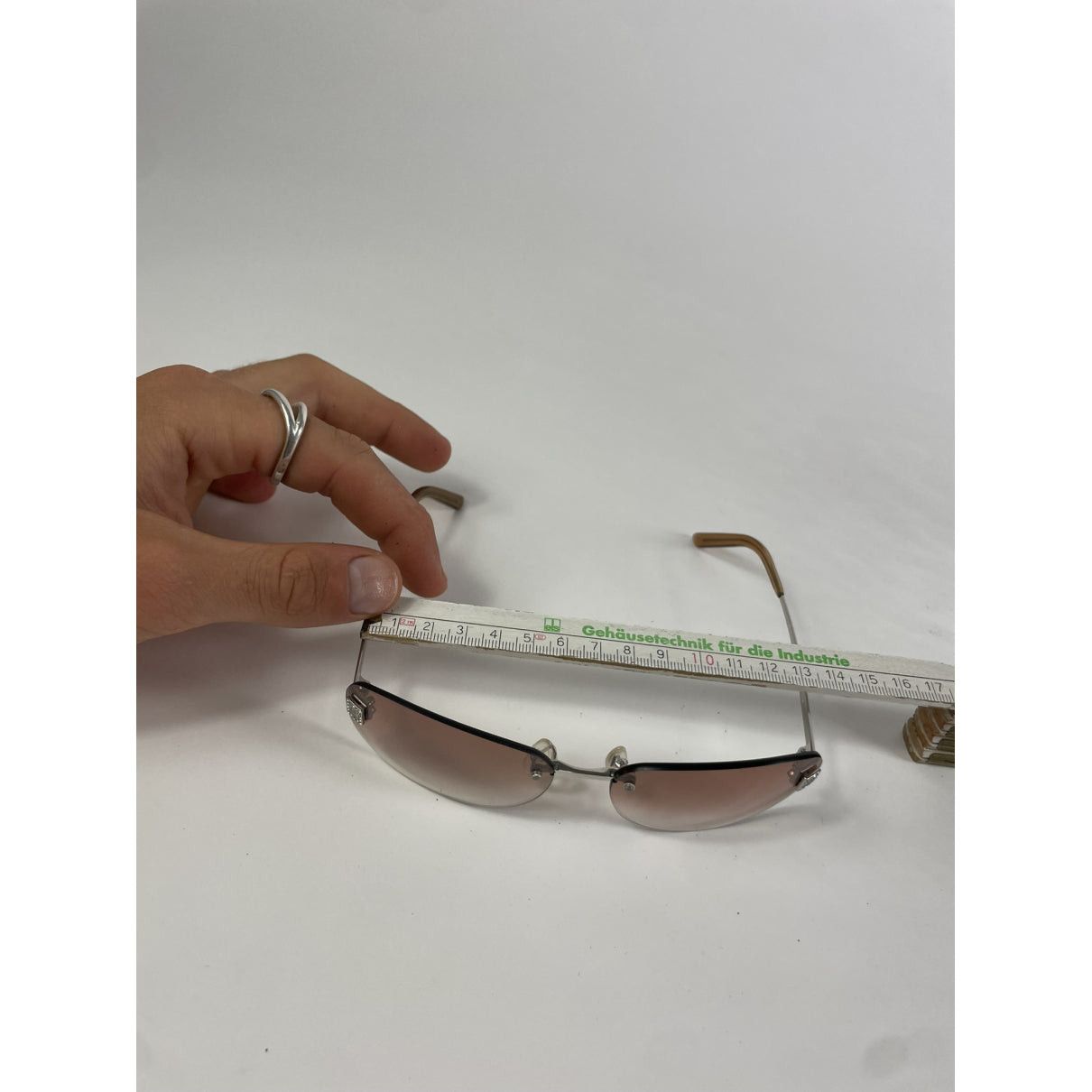 Celine Silver Metal Sunglasses Size ONE SIZE - 5 Thumbnail