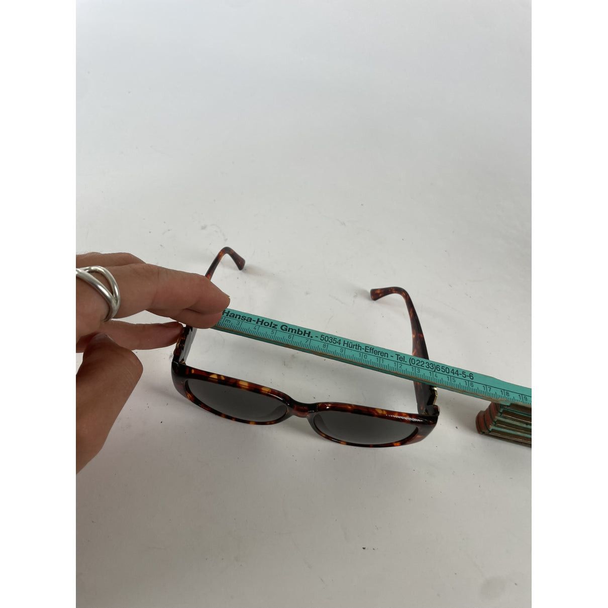 Yves Saint Laurent Brown Plastic Sunglasses Size ONE SIZE - 5 Thumbnail