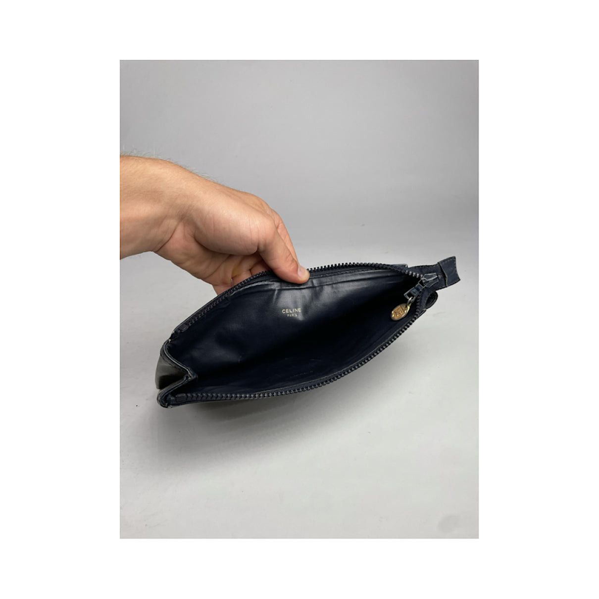 Celine Trotteur Black Leather Clutch Bag Size ONE SIZE - 3 Thumbnail