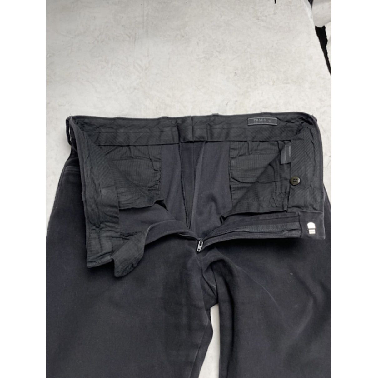 Prada Navy Cotton Trouser Size 30" / US 8 / IT 44 - 4 Thumbnail