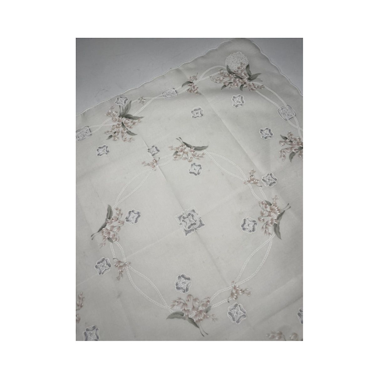 Celine White Silk Silk Handkerchief Size ONE SIZE - 4 Thumbnail