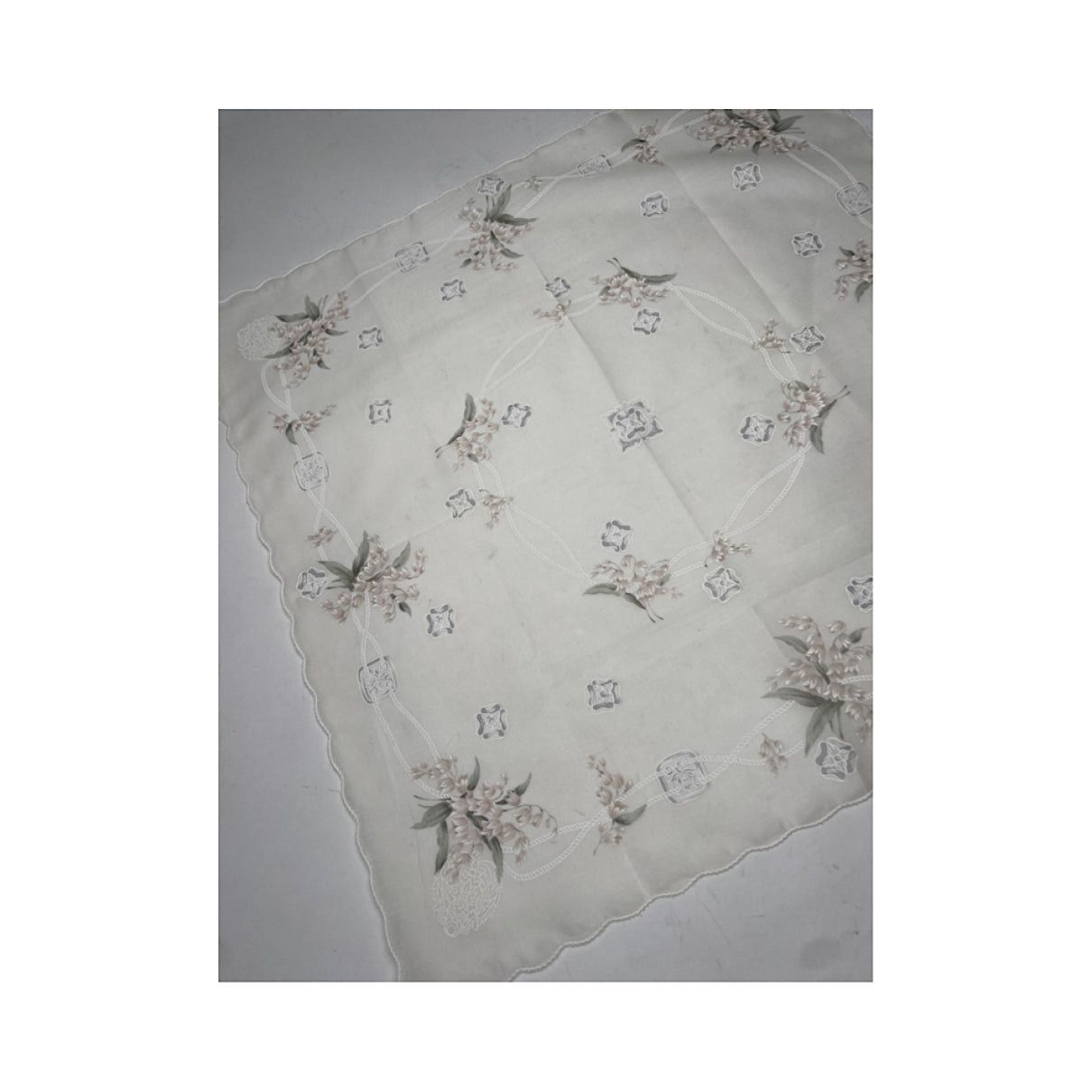 Celine White Silk Silk Handkerchief Size ONE SIZE - 3 Thumbnail