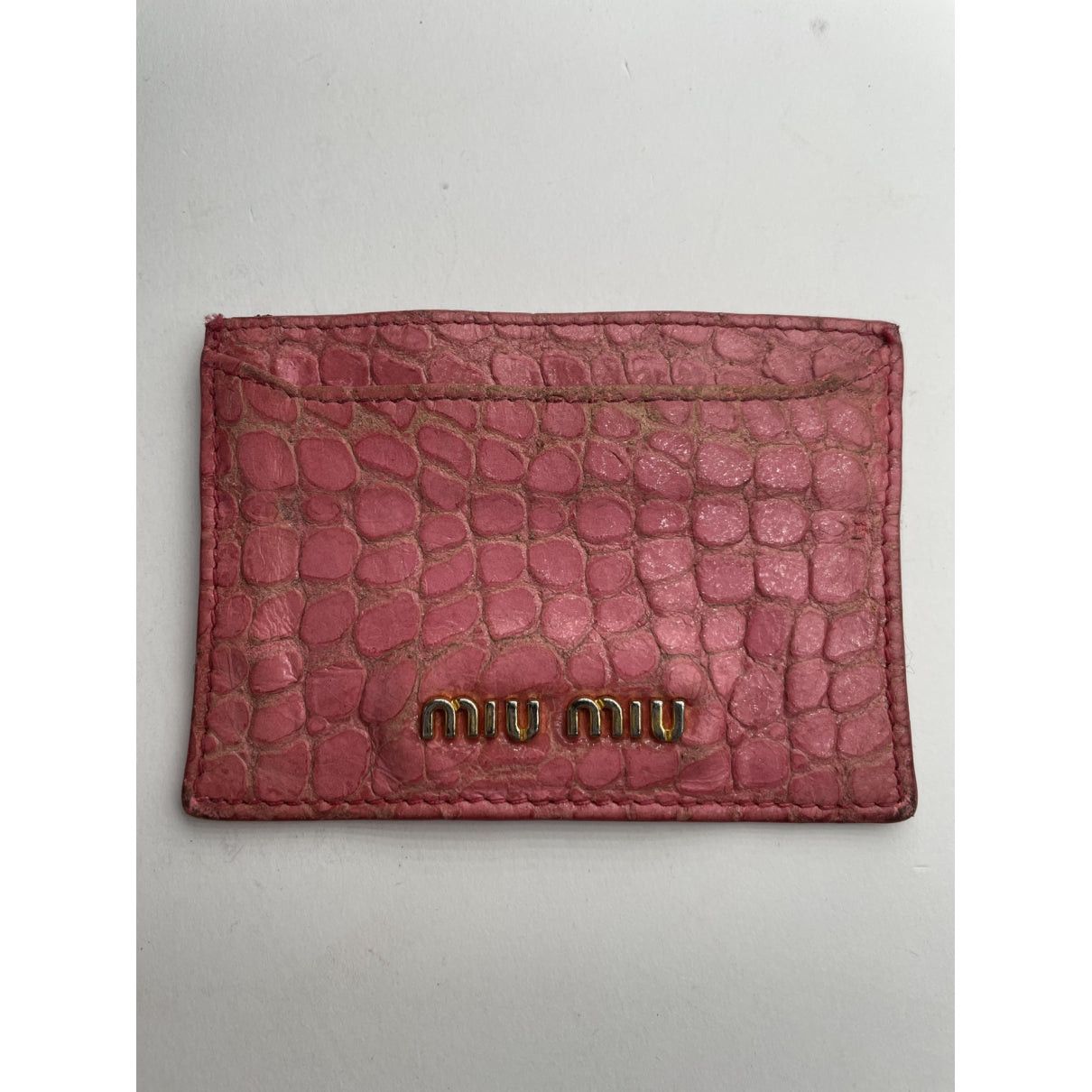 Miu Miu Pink Leather Purse Size ONE SIZE - 3 Thumbnail