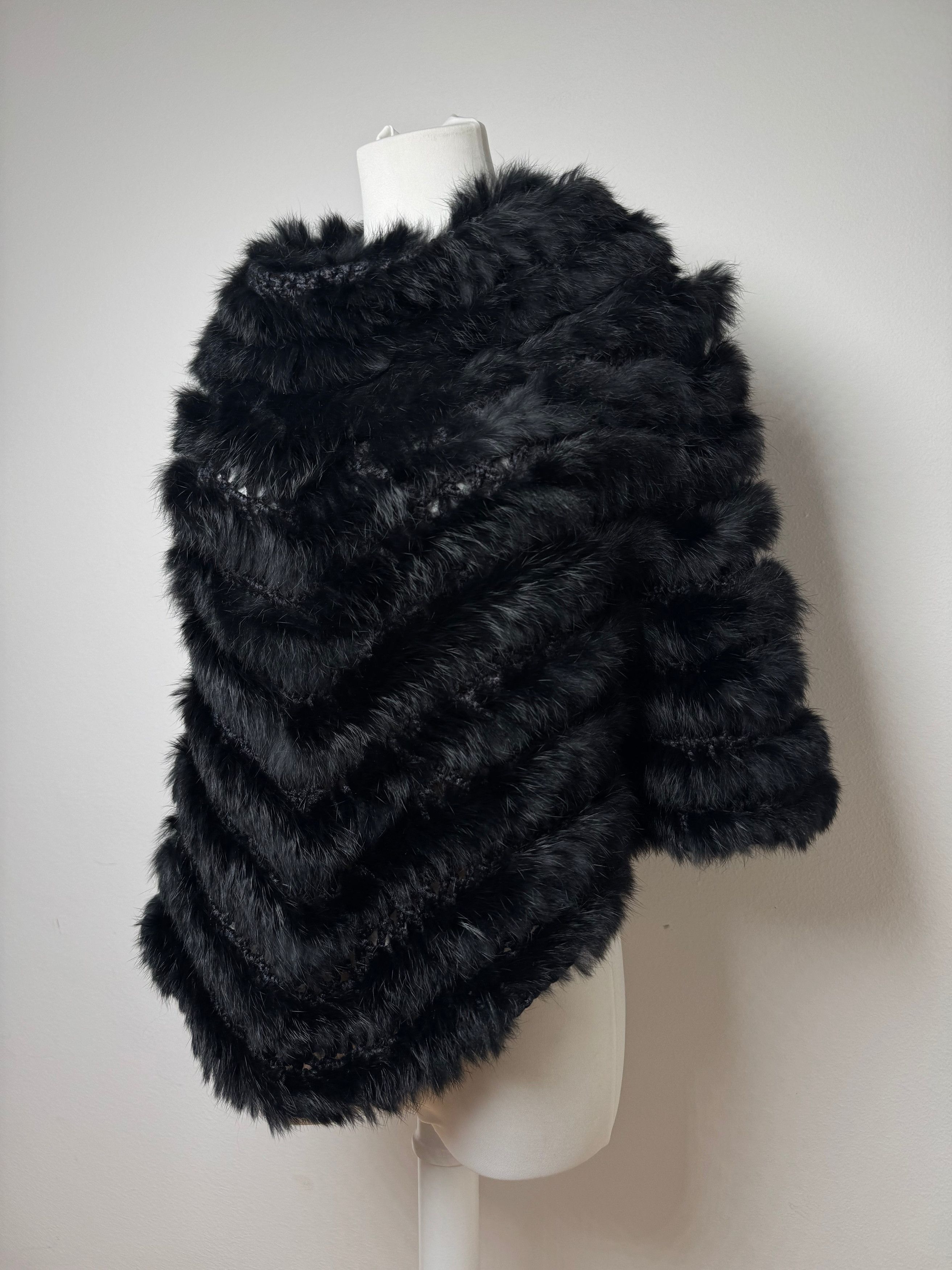 Courreges Vintage Fur Leather Top / Coat Black 38/M Size M / US 6-8 / IT 42-44 - 11 Thumbnail