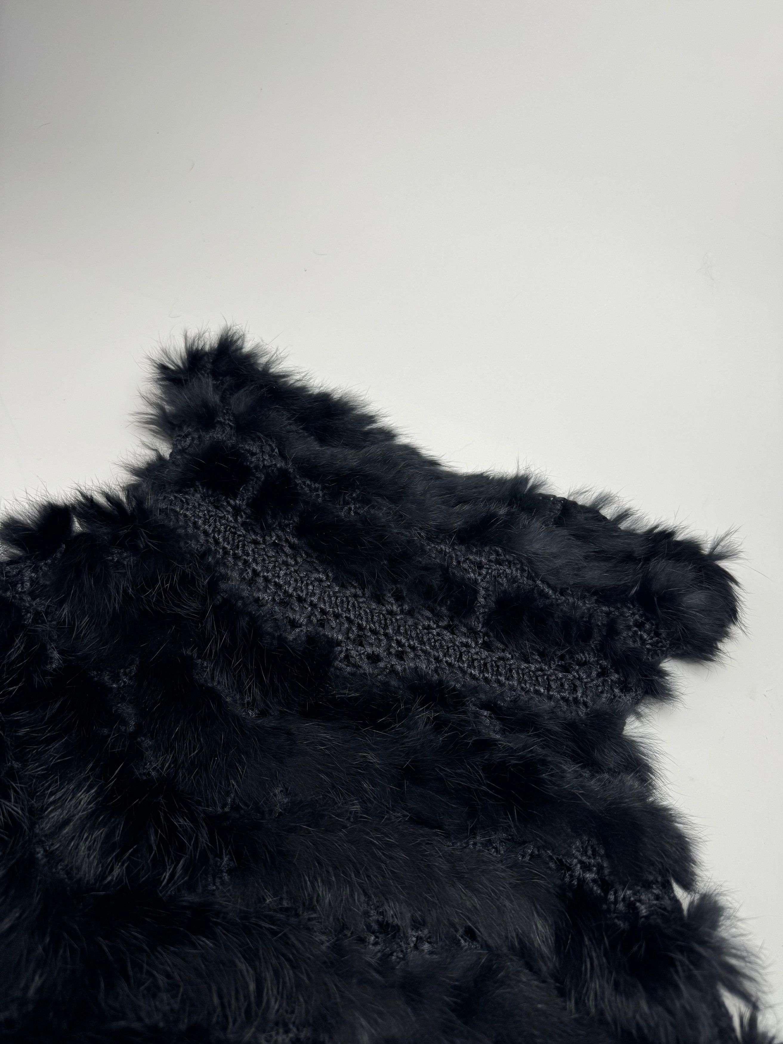 Courreges Vintage Fur Leather Top / Coat Black 38/M Size M / US 6-8 / IT 42-44 - 6 Thumbnail