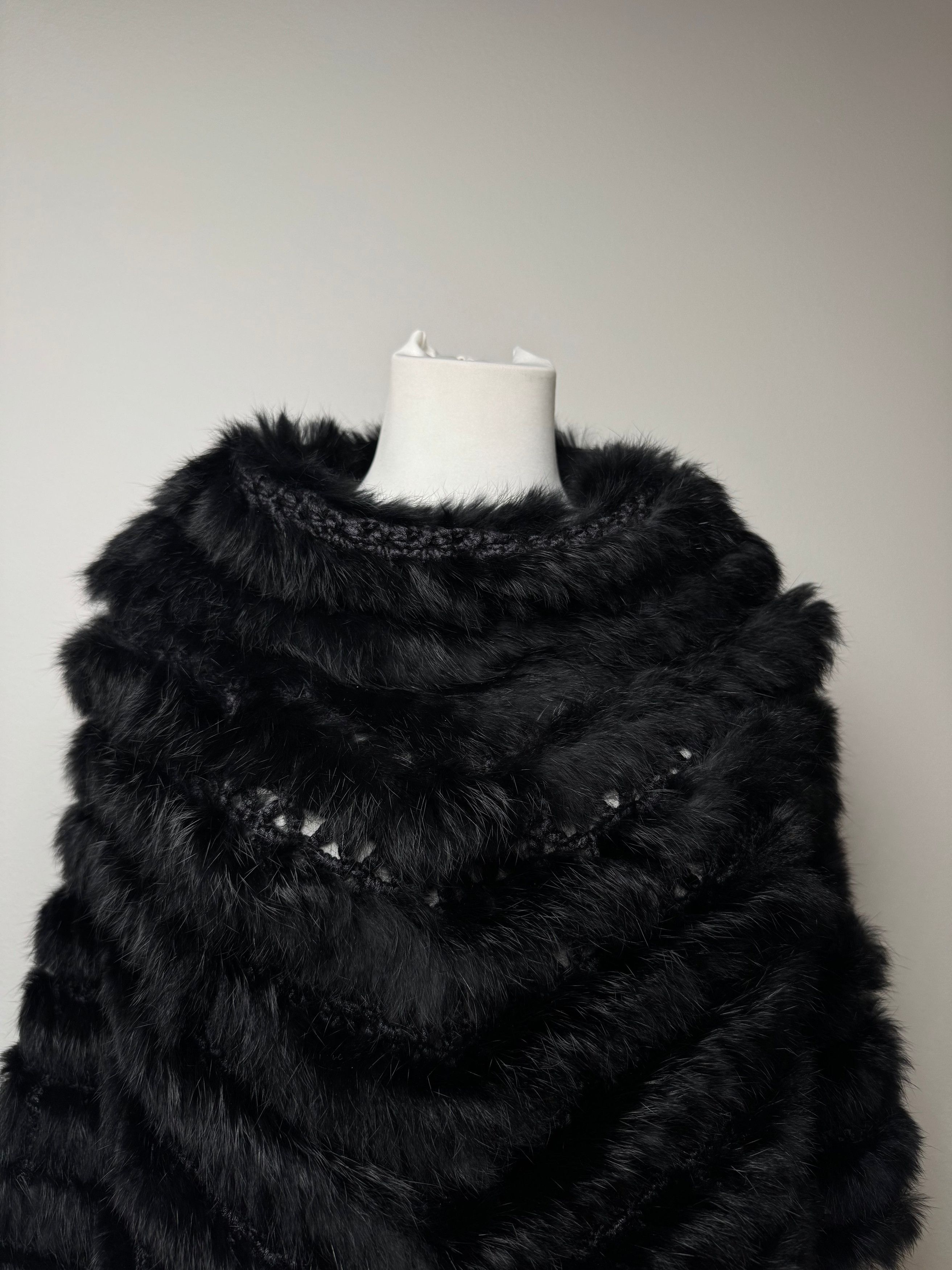 Courreges Vintage Fur Leather Top / Coat Black 38/M Size M / US 6-8 / IT 42-44 - 13 Thumbnail