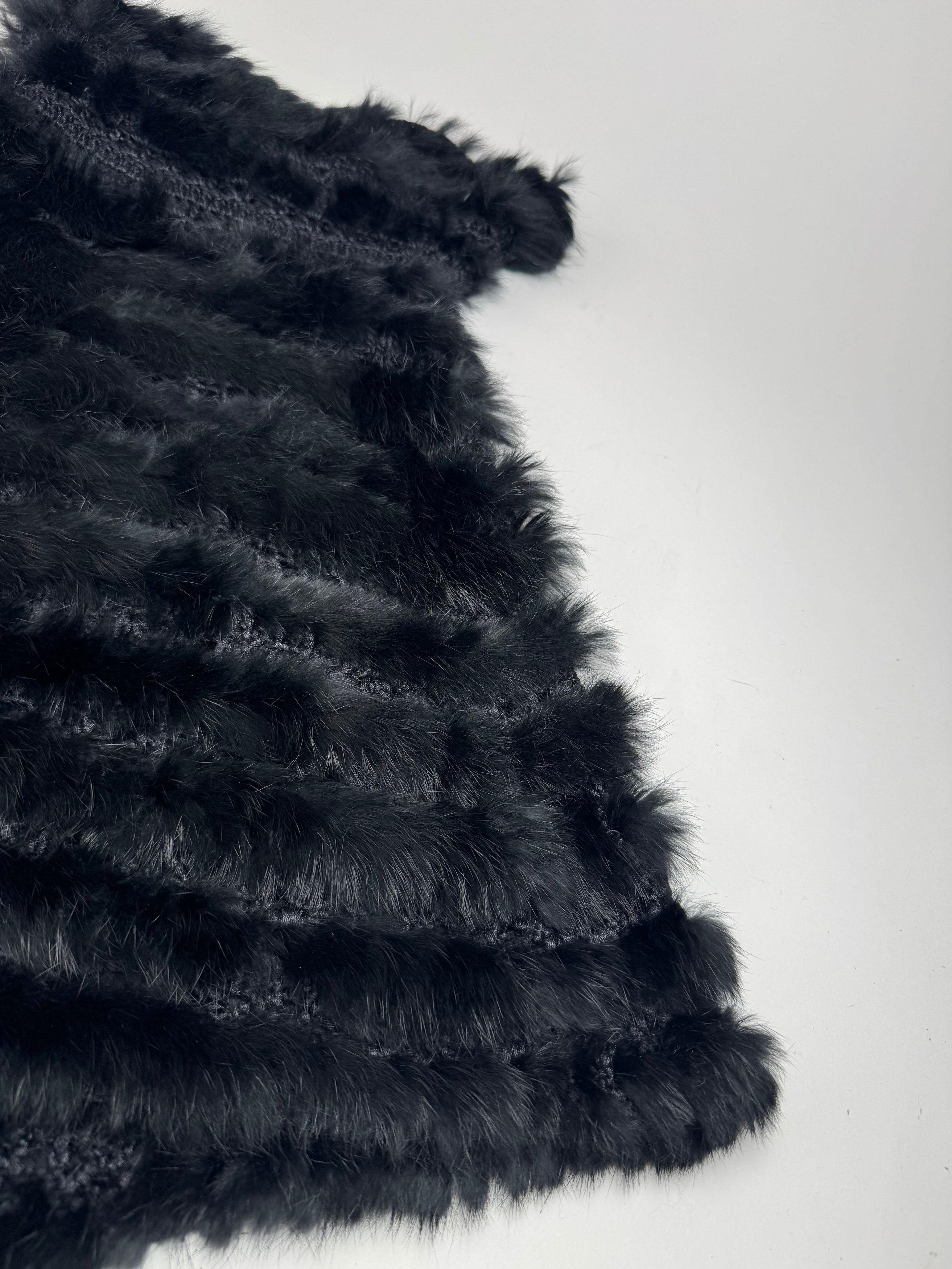 Courreges Vintage Fur Leather Top / Coat Black 38/M Size M / US 6-8 / IT 42-44 - 7 Thumbnail