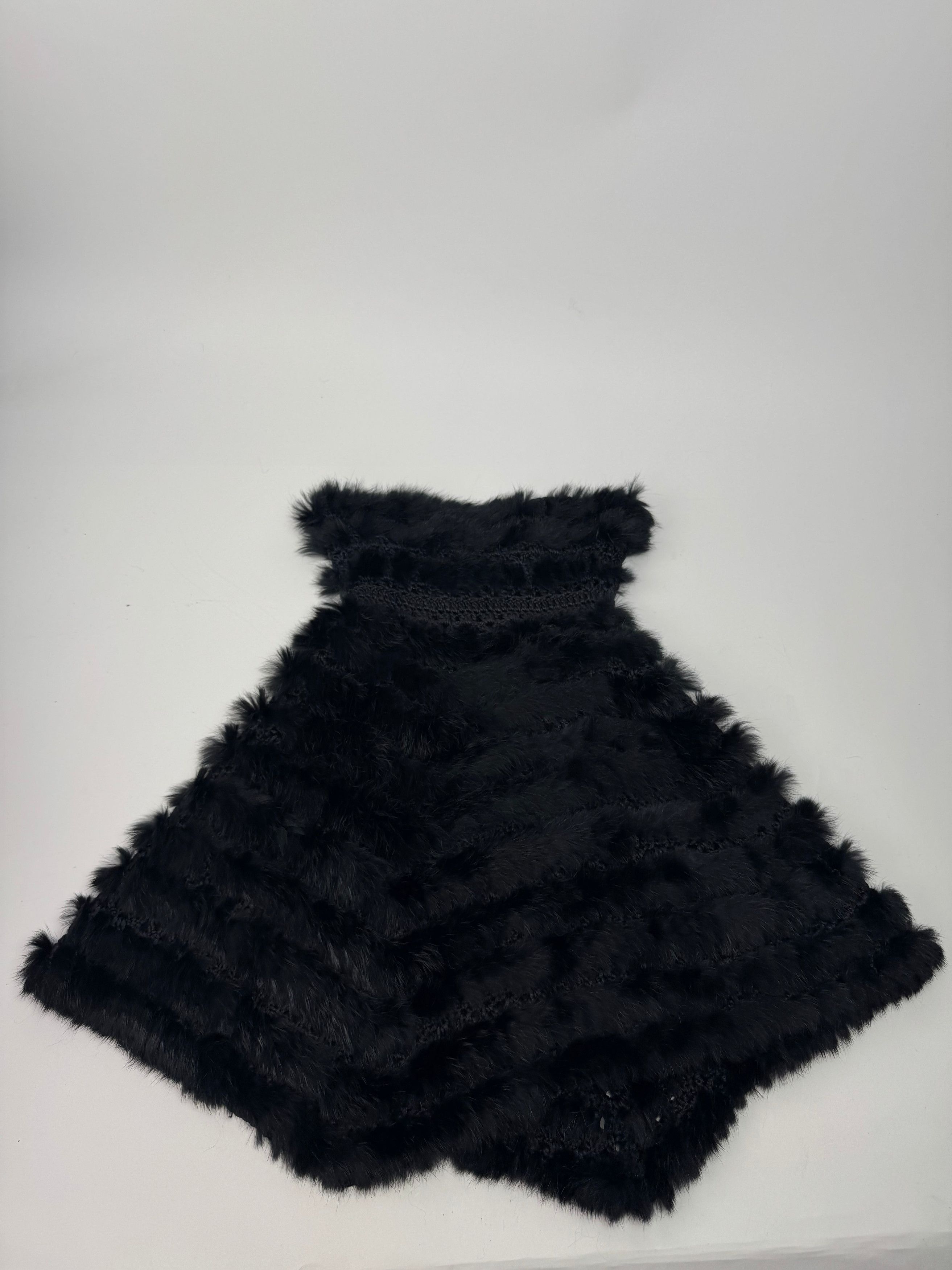 Courreges Vintage Fur Leather Top / Coat Black 38/M Size M / US 6-8 / IT 42-44 - 3 Thumbnail