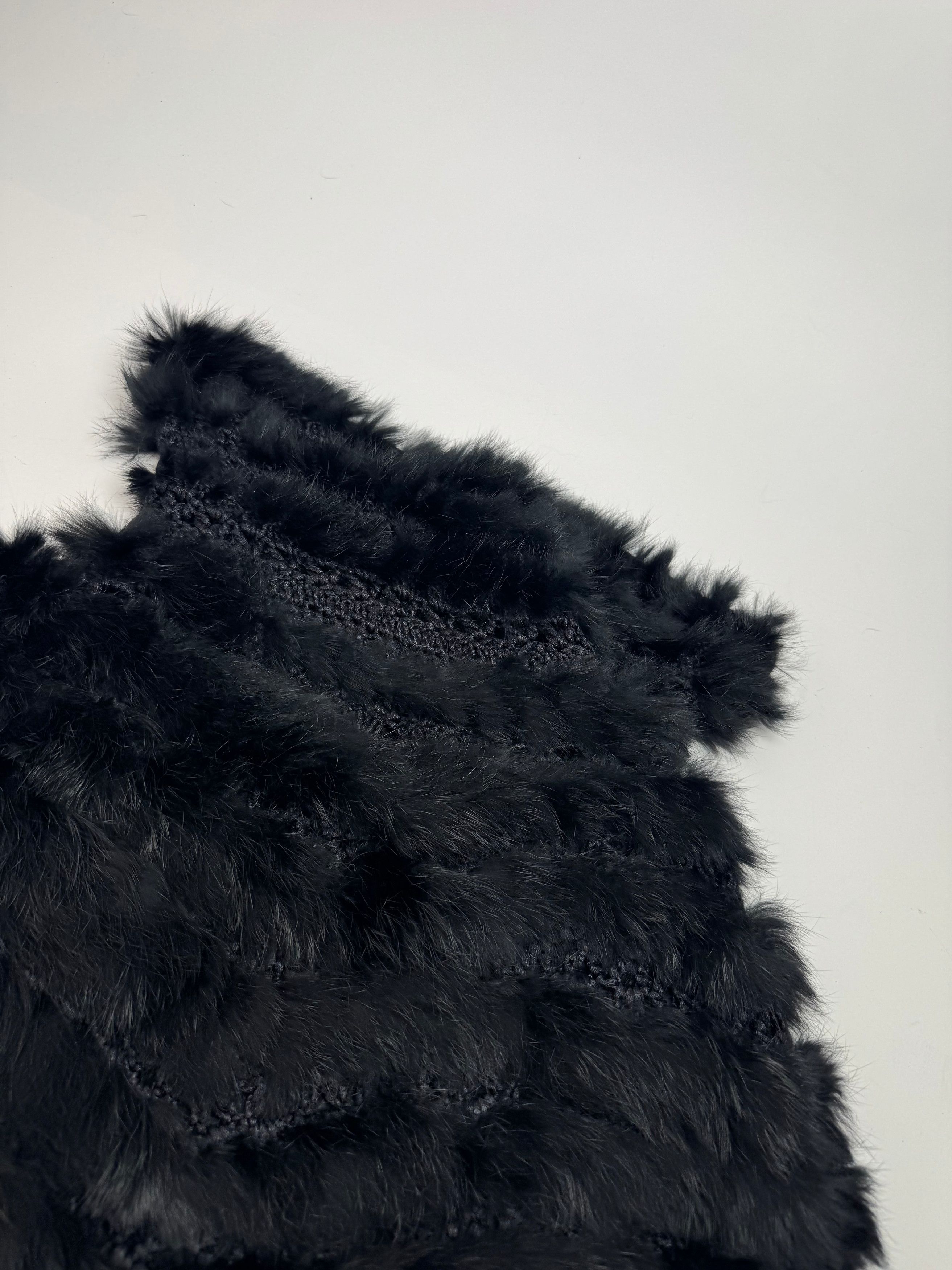 Courreges Vintage Fur Leather Top / Coat Black 38/M Size M / US 6-8 / IT 42-44 - 10 Thumbnail