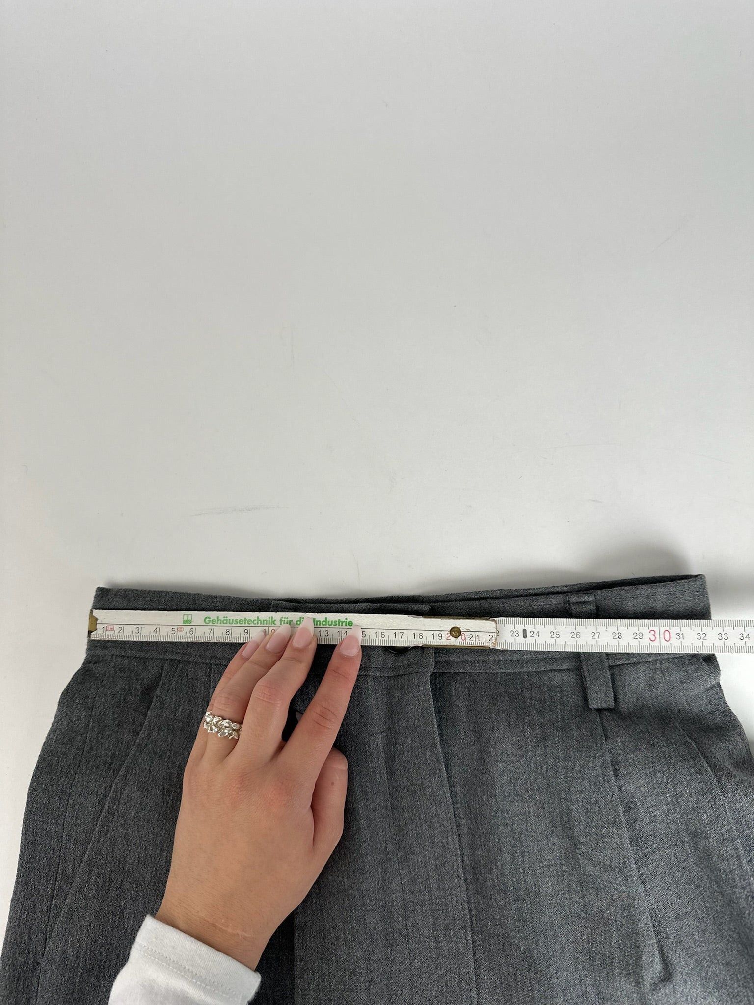 Balenciaga Vintage Wool Pants Gray Size 30" / US 8 / IT 44 - 13 Thumbnail