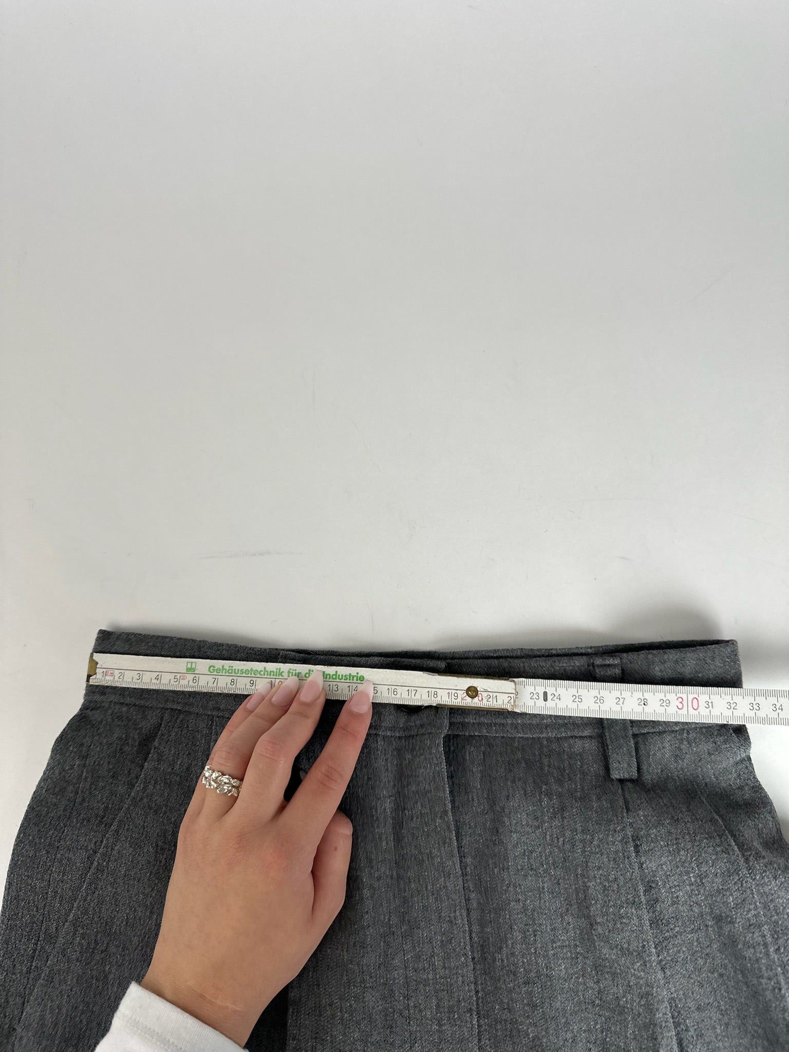 Balenciaga Vintage Wool Pants Gray Size 30" / US 8 / IT 44 - 11 Thumbnail