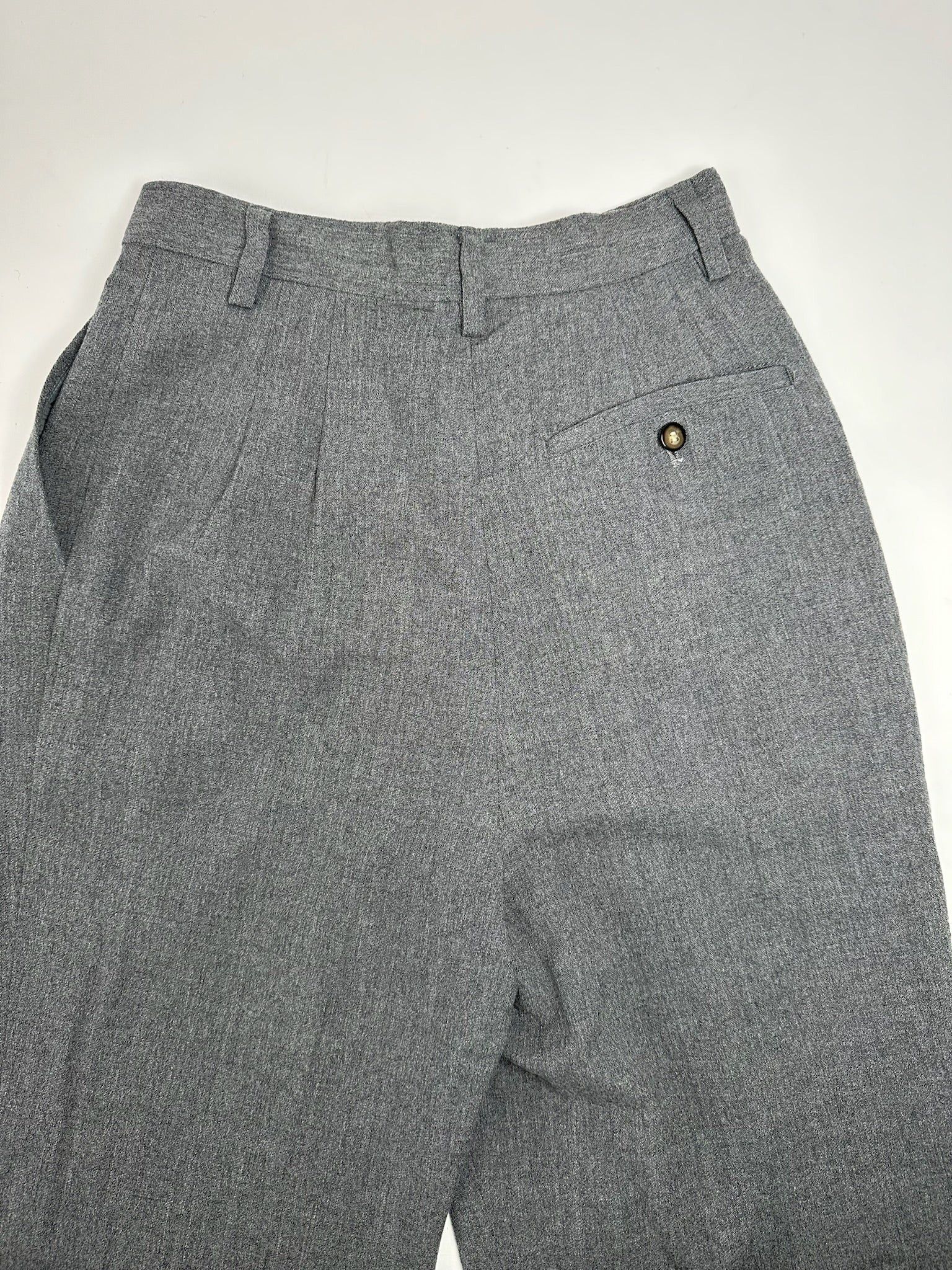 Balenciaga Vintage Wool Pants Gray Size 30" / US 8 / IT 44 - 5 Thumbnail