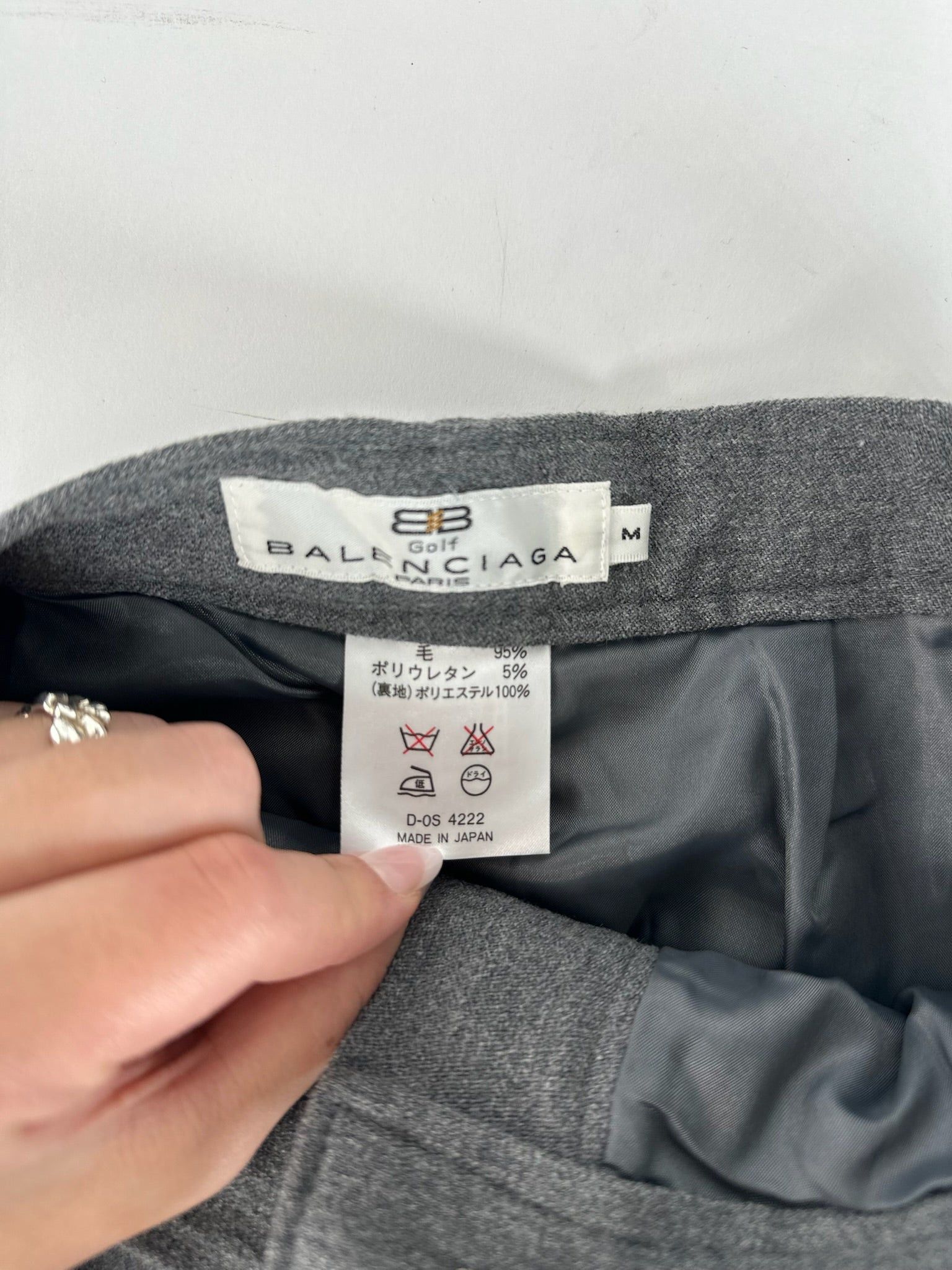 Balenciaga Vintage Wool Pants Gray Size 30" / US 8 / IT 44 - 10 Thumbnail