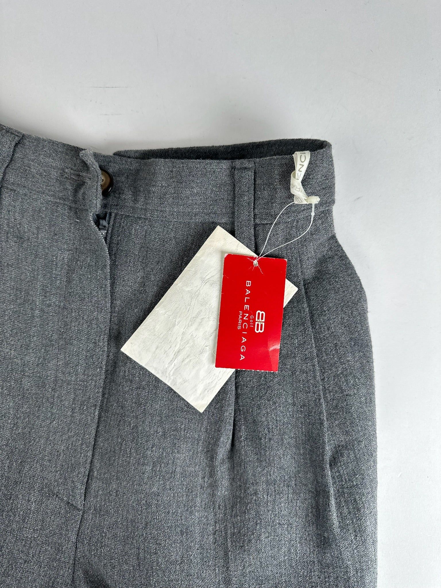 Balenciaga Vintage Wool Pants Gray Size 30" / US 8 / IT 44 - 2 Thumbnail