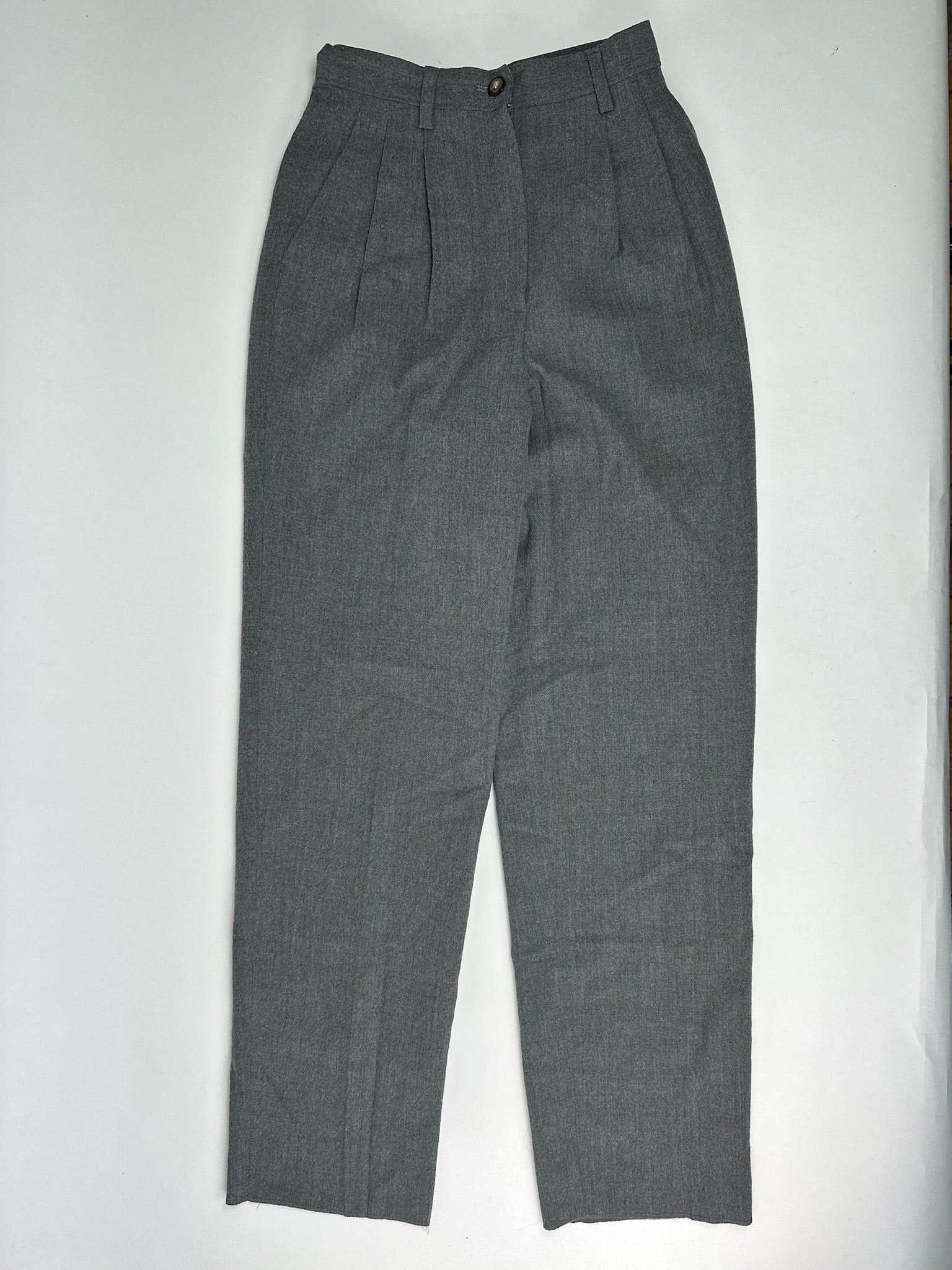 Balenciaga Vintage Wool Pants Gray Size 30" / US 8 / IT 44 - 3 Thumbnail