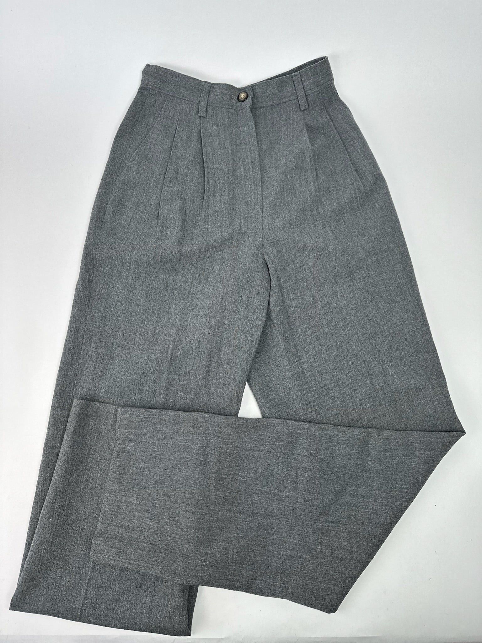 Balenciaga Vintage Wool Pants Gray Size 30" / US 8 / IT 44 - 4 Thumbnail