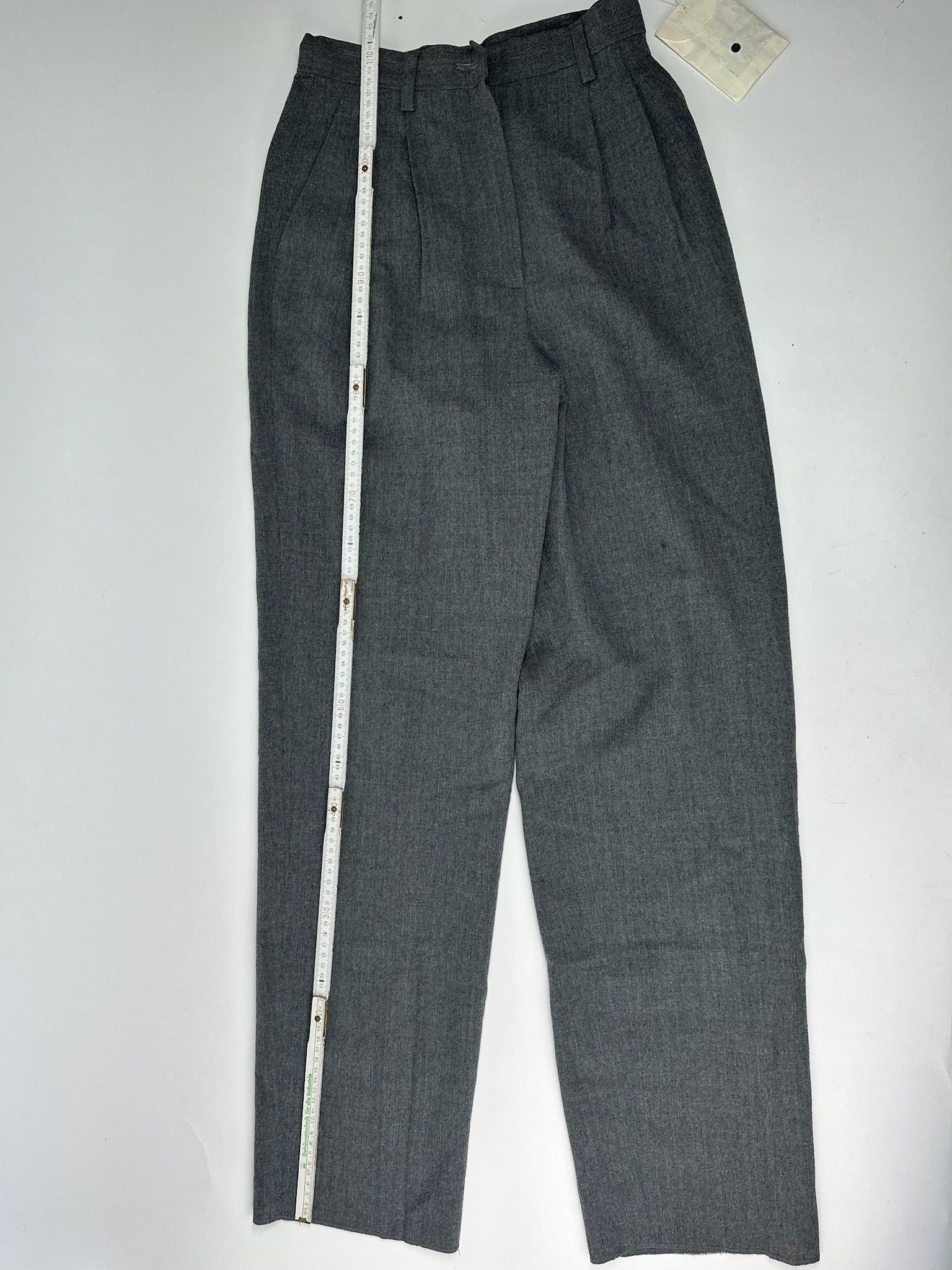 Balenciaga Vintage Wool Pants Gray Size 30" / US 8 / IT 44 - 6 Thumbnail