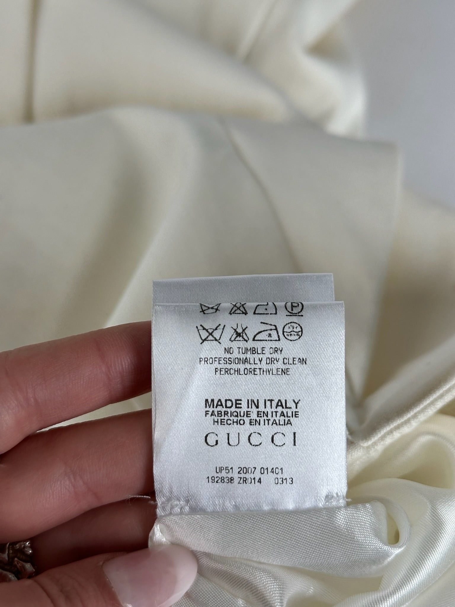 Gucci Vintage Long Canvas Skirt white Size 30" / US 8 / IT 44 - 5 Thumbnail