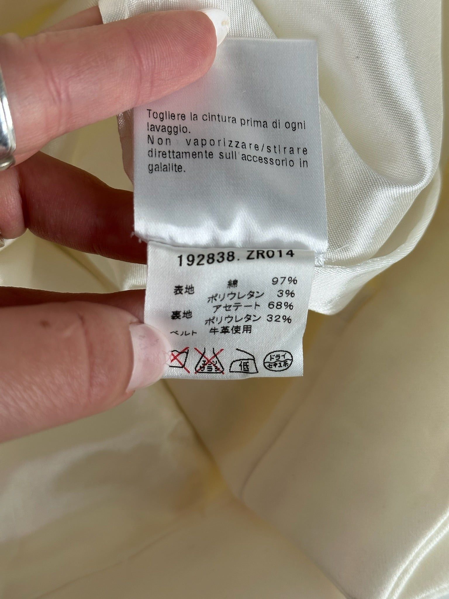 Gucci Vintage Long Canvas Skirt white Size 30" / US 8 / IT 44 - 6 Thumbnail