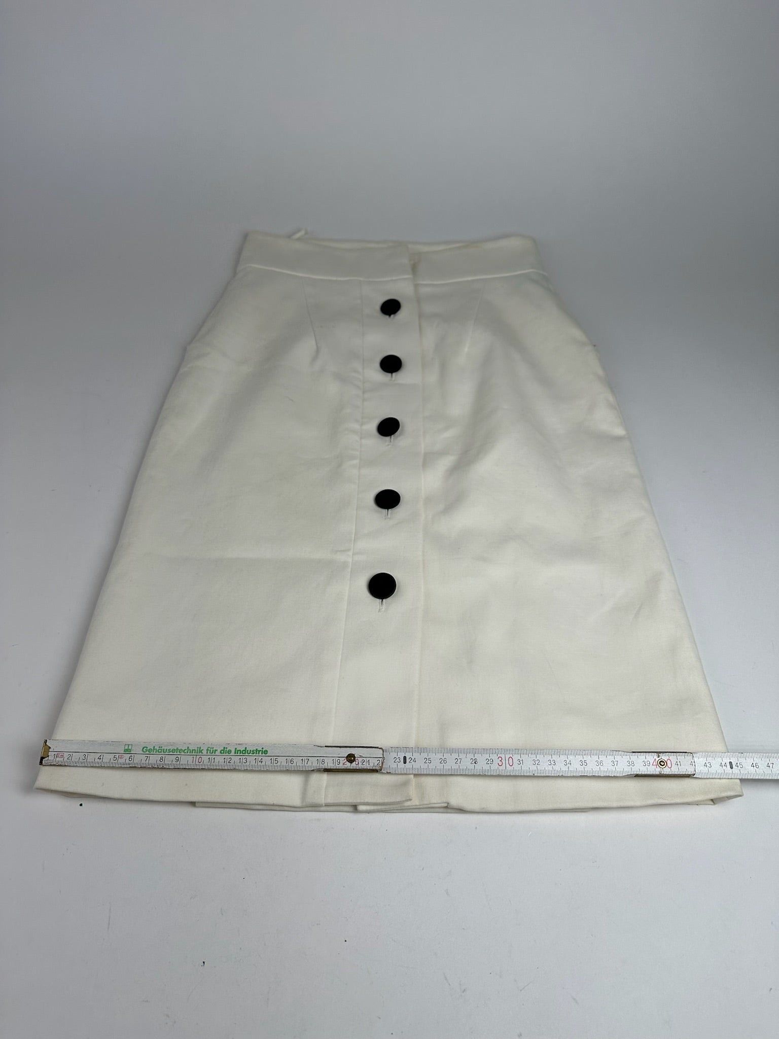 Gucci Vintage Long Canvas Skirt white Size 30" / US 8 / IT 44 - 9 Thumbnail