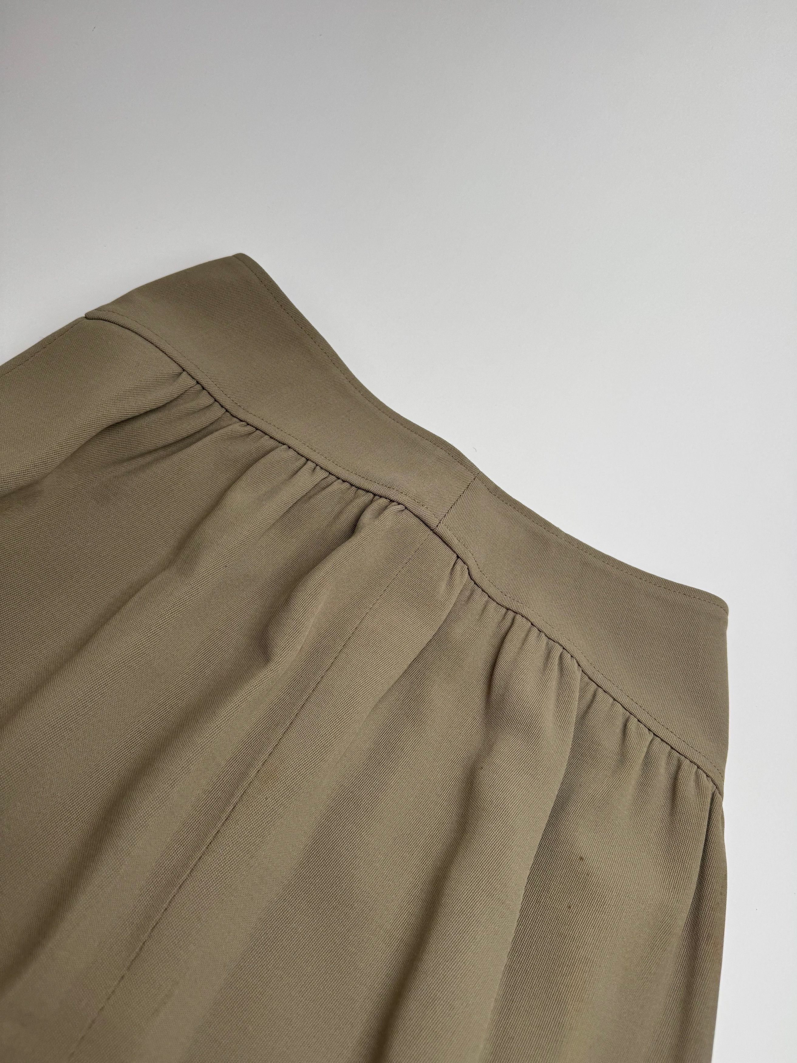 Dior Vintage Skirt Khaki M Size 30" / US 8 / IT 44 - 8 Thumbnail