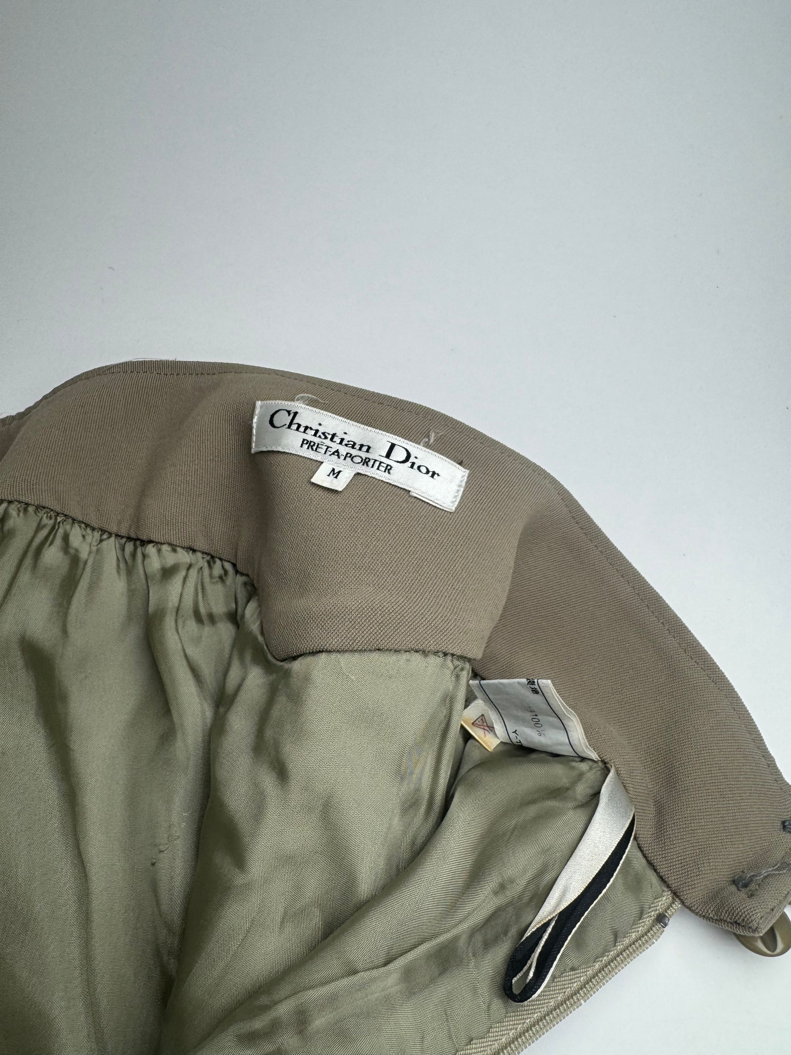 Dior Vintage Skirt Khaki M Size 30" / US 8 / IT 44 - 7 Thumbnail