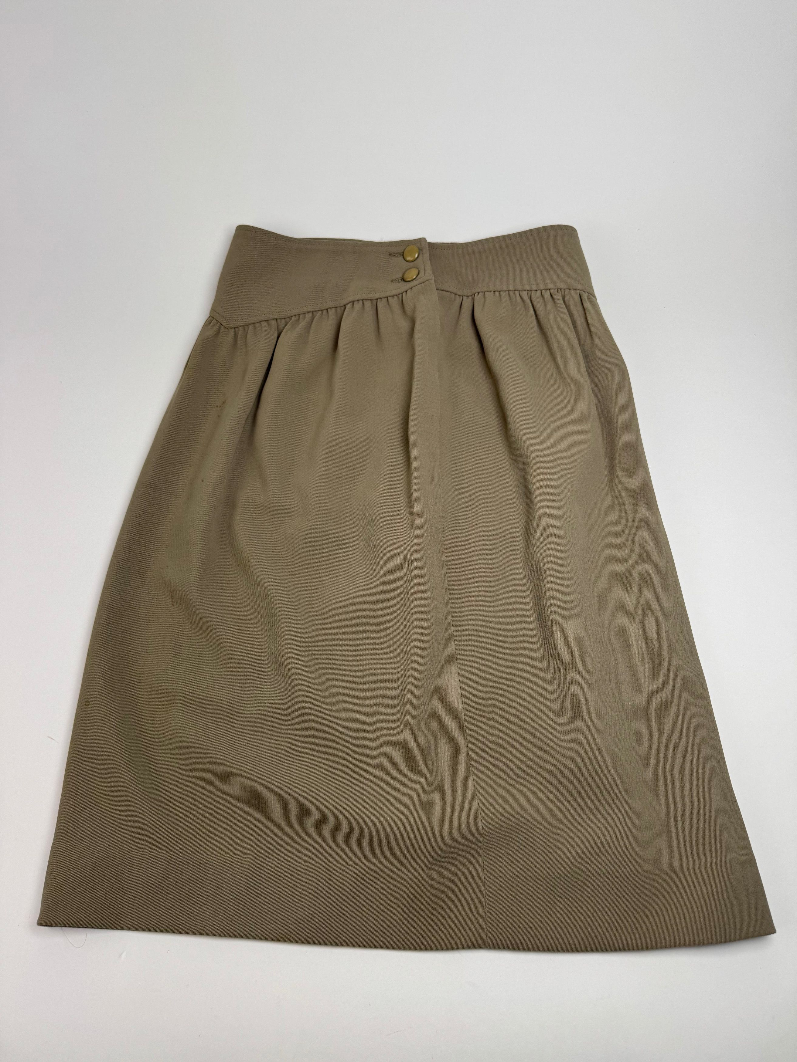 Dior Vintage Skirt Khaki M Size 30" / US 8 / IT 44 - 14 Thumbnail