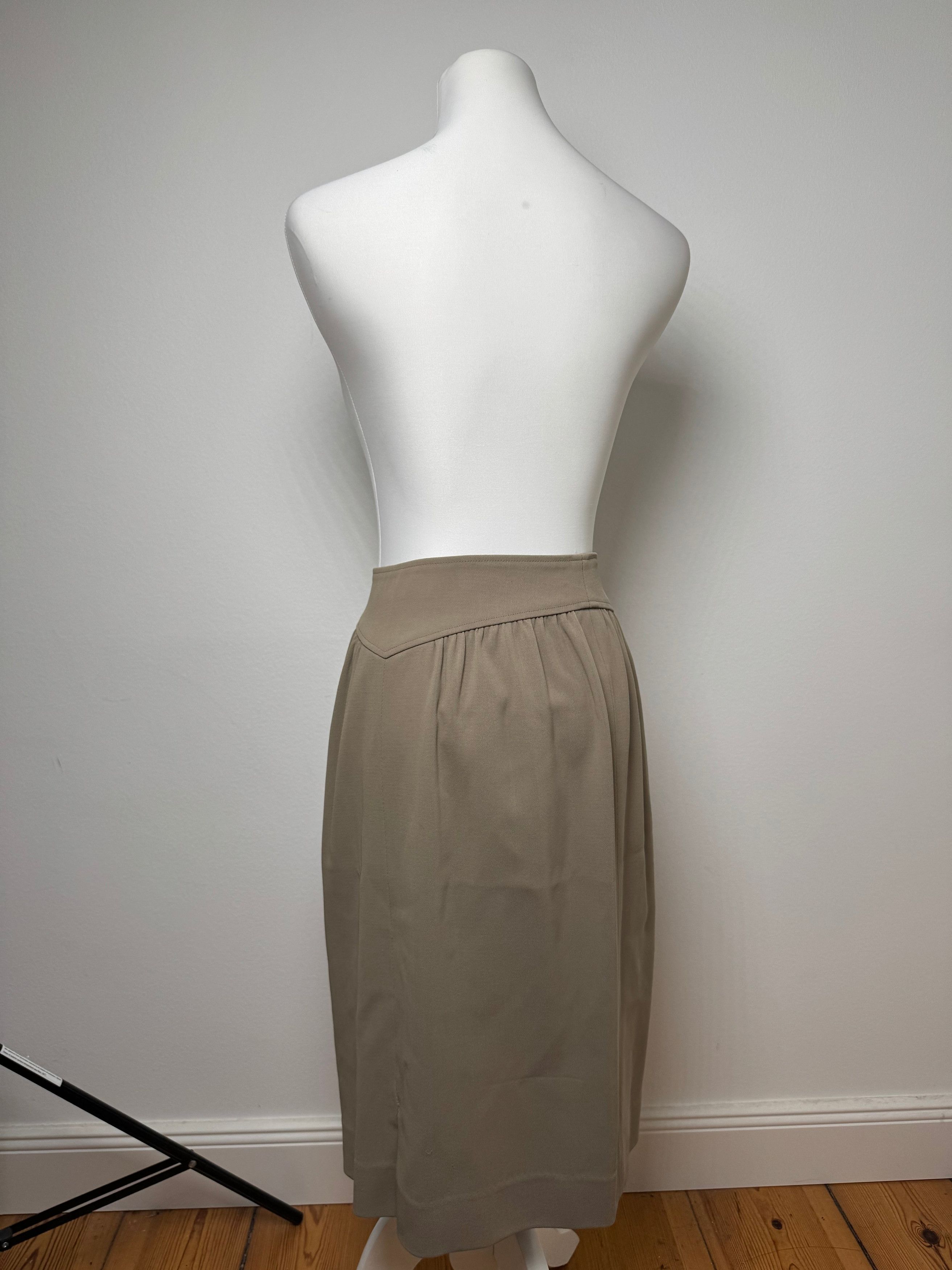 Dior Vintage Skirt Khaki M Size 30" / US 8 / IT 44 - 3 Thumbnail