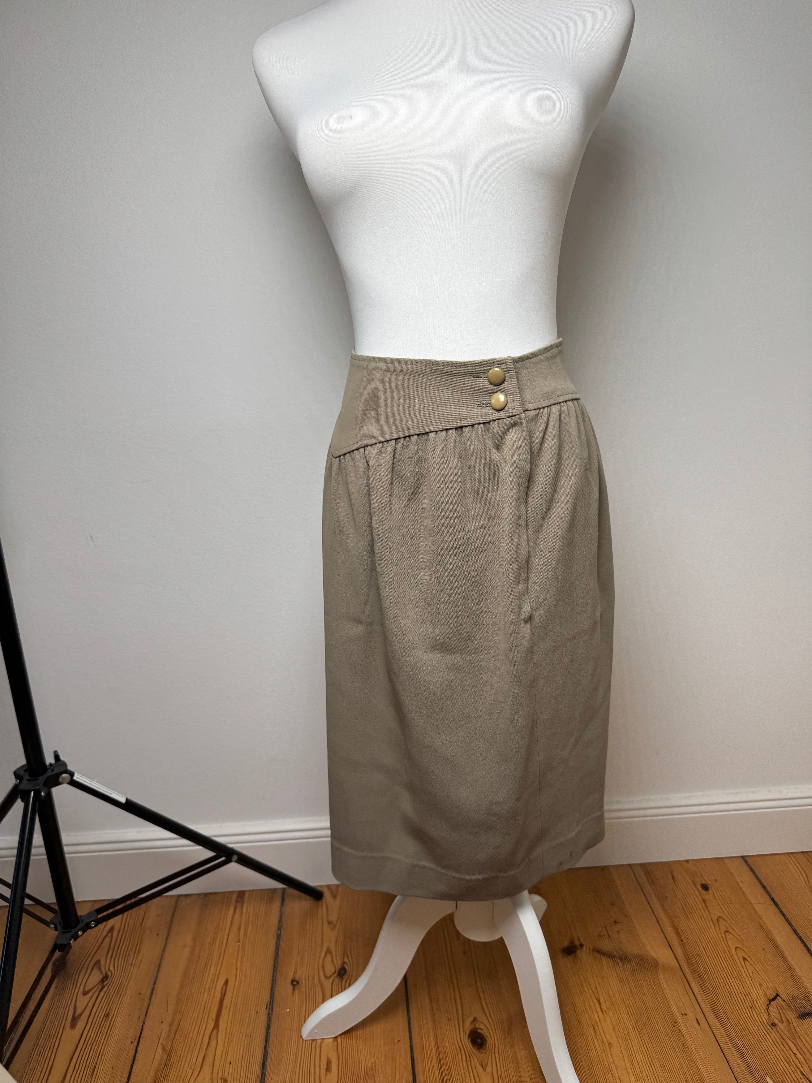 Dior Vintage Skirt Khaki M Size 30" / US 8 / IT 44 - 15 Thumbnail