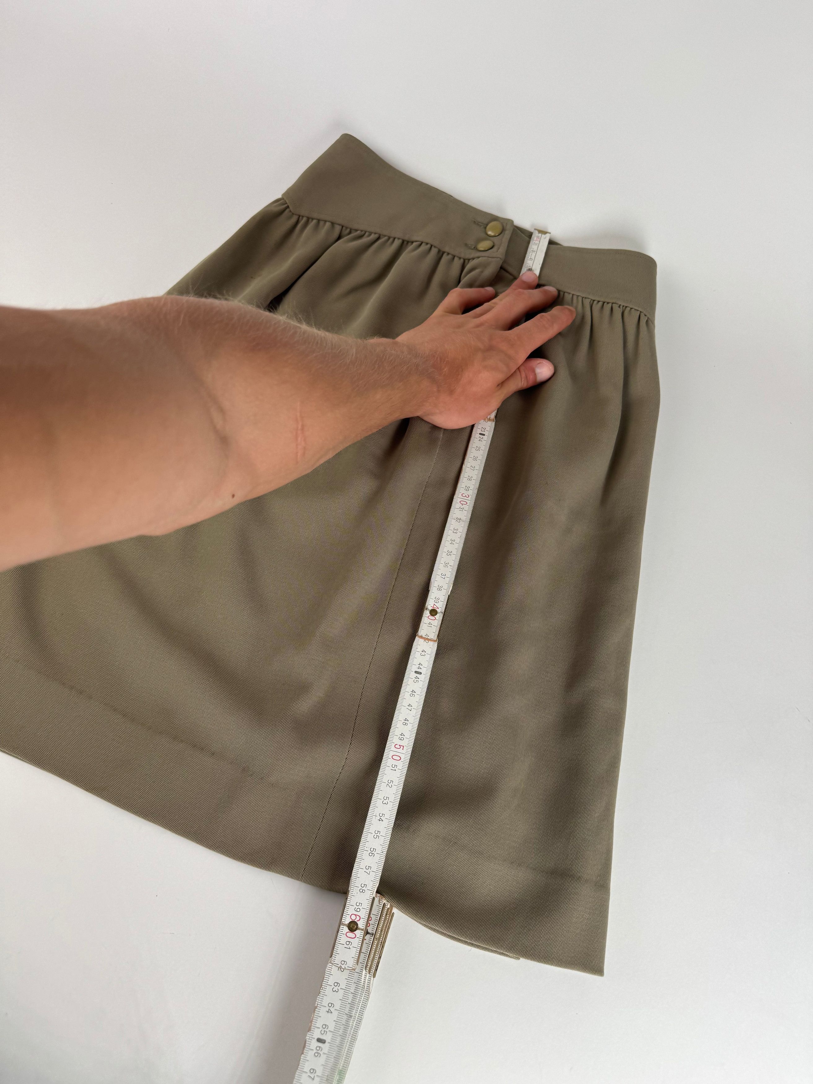Dior Vintage Skirt Khaki M Size 30" / US 8 / IT 44 - 10 Thumbnail