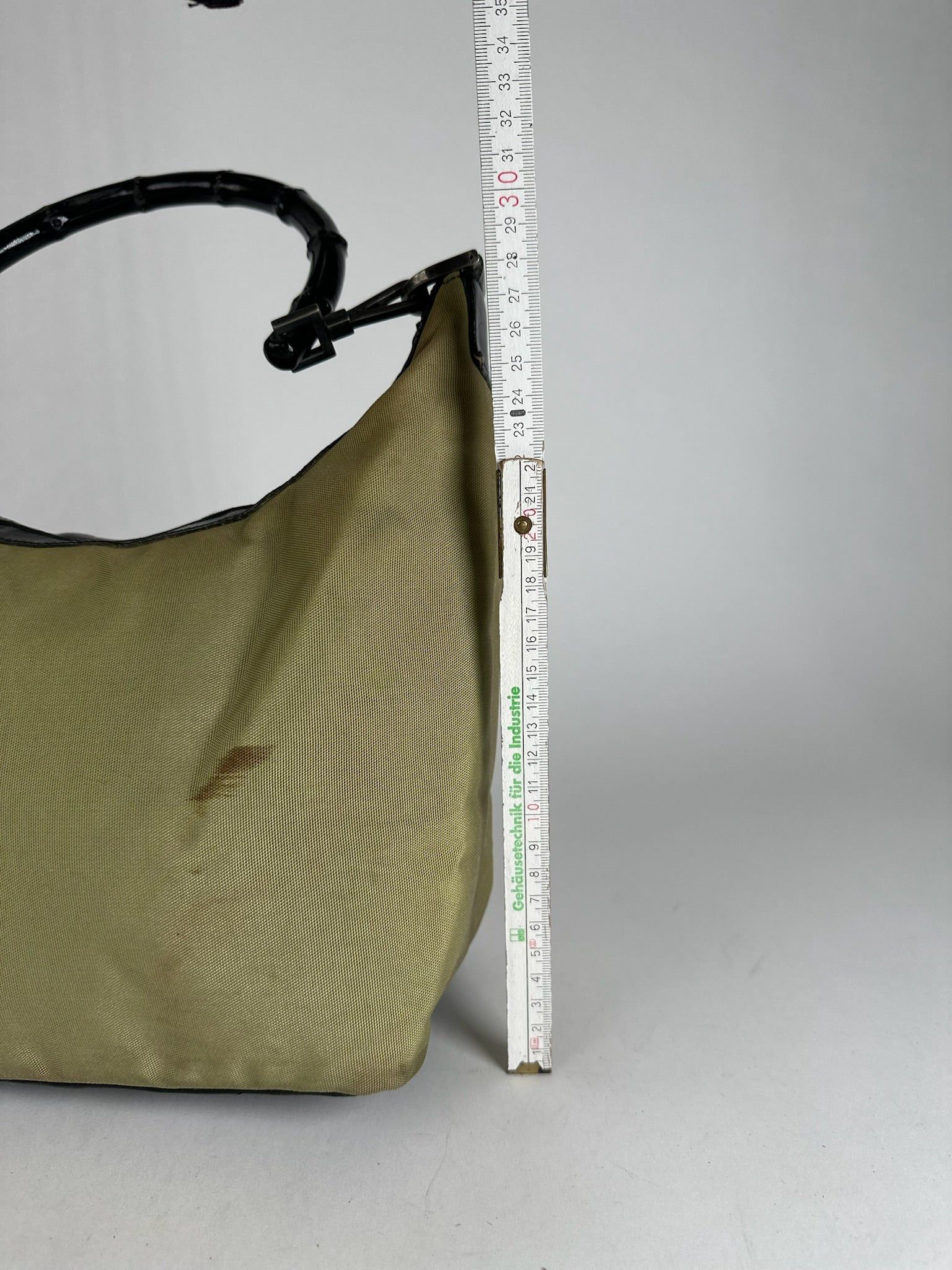 Gucci Vintage polyester leather bamboo top handle bag Size ONE SIZE - 10 Thumbnail