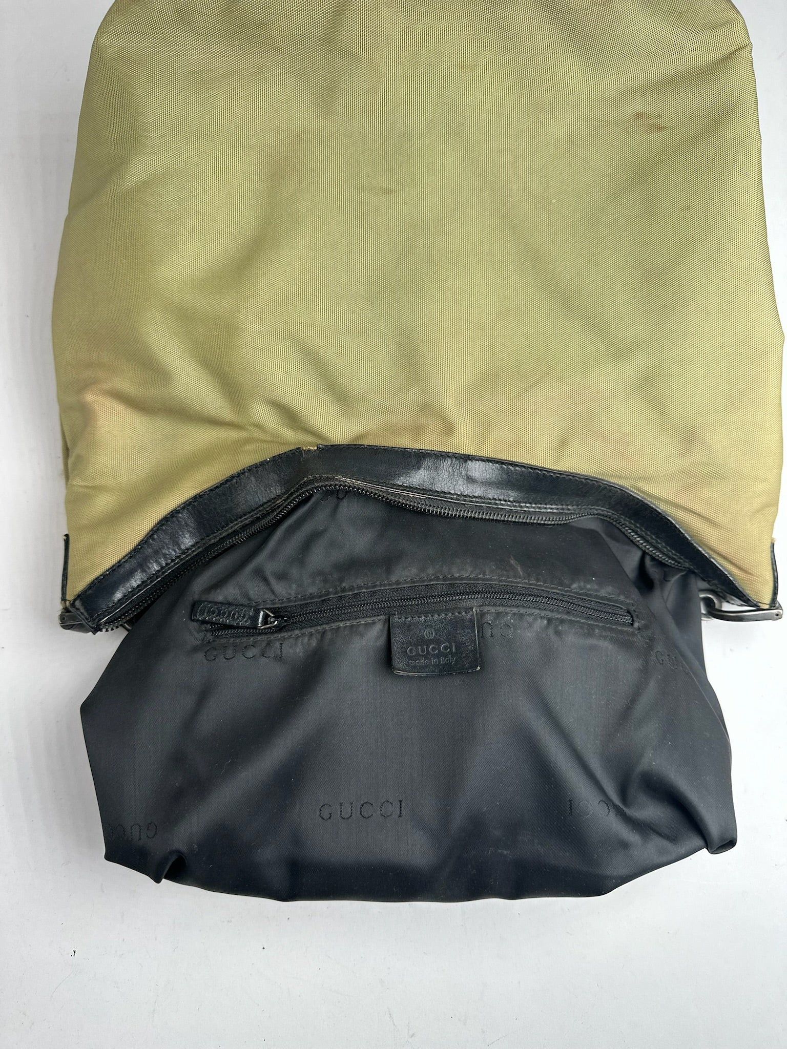 Gucci Vintage polyester leather bamboo top handle bag Size ONE SIZE - 8 Thumbnail