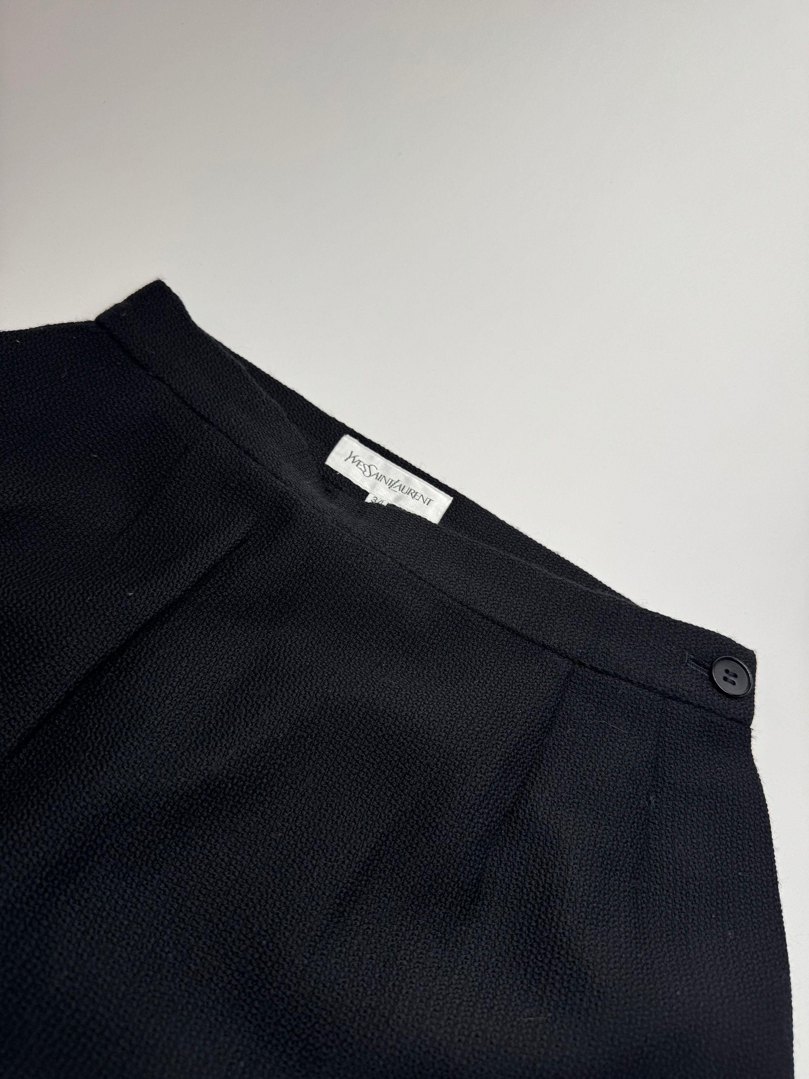 Other Vintage Yves Saint Laurent Skirt Black XS Size 24" / US 00 / IT 34 - 12 Thumbnail