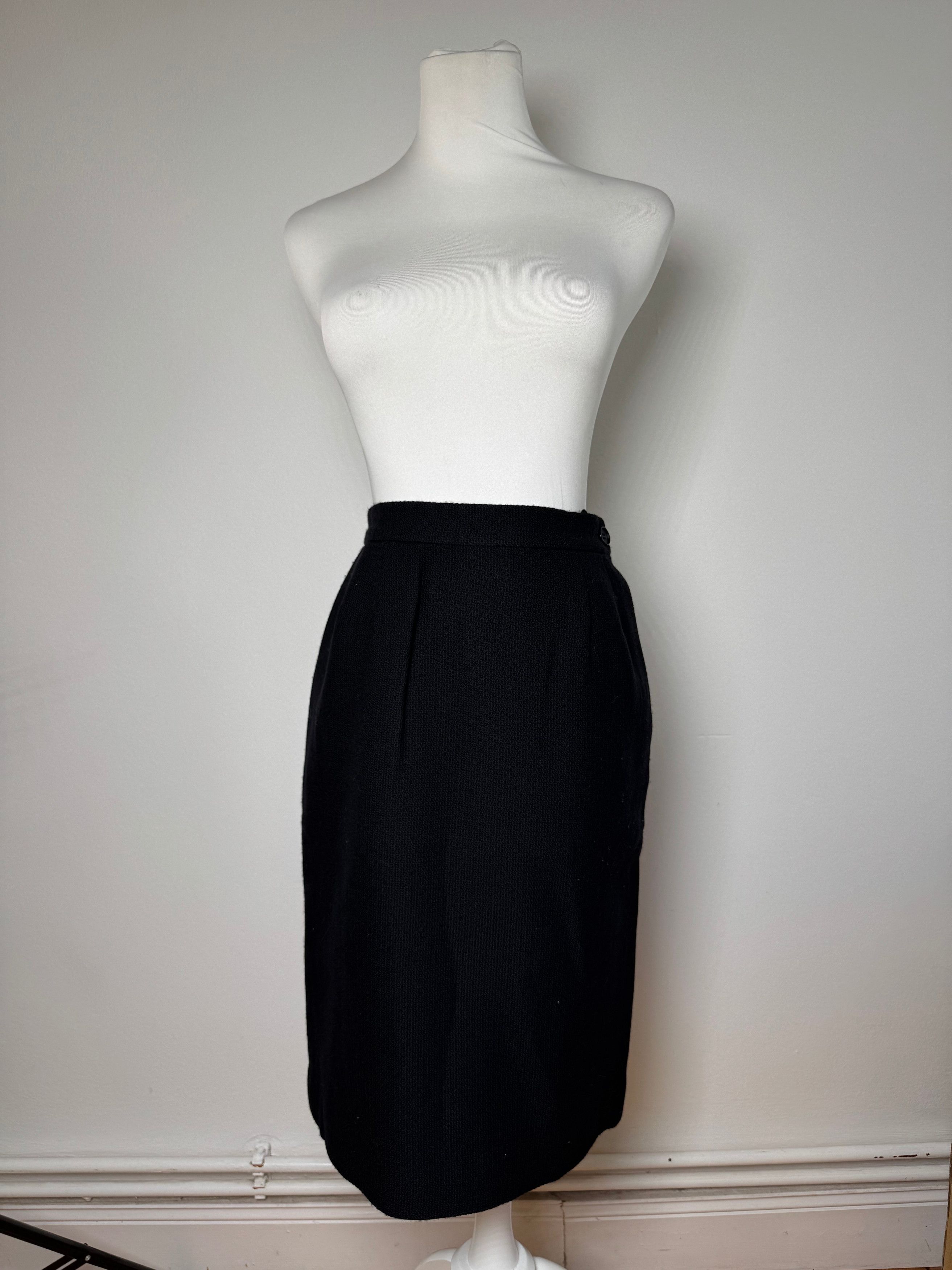 Other Vintage Yves Saint Laurent Skirt Black XS Size 24" / US 00 / IT 34 - 13 Thumbnail
