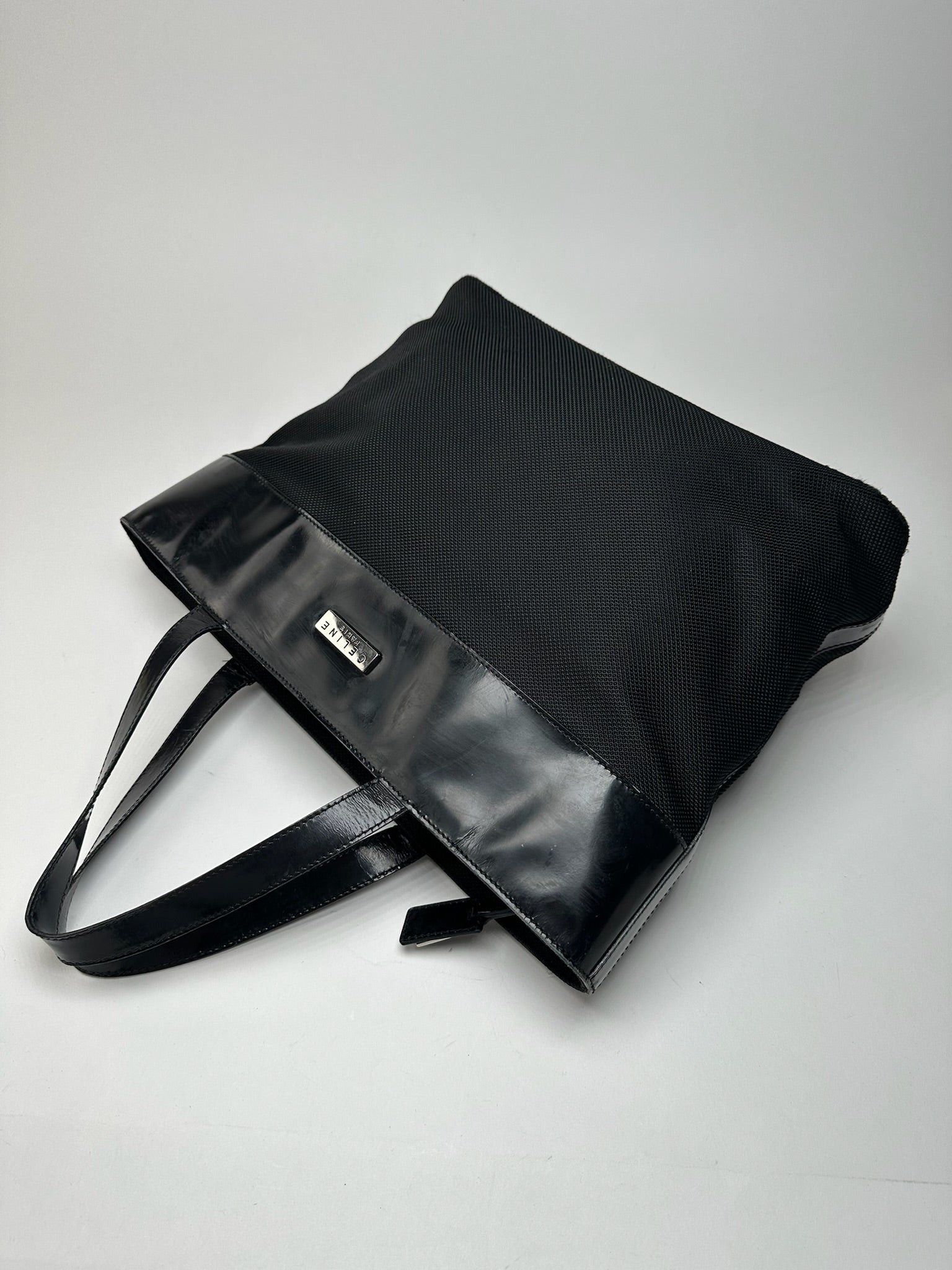 Celine Vintage Canvas Patent Leather bag black Size ONE SIZE - 7 Thumbnail