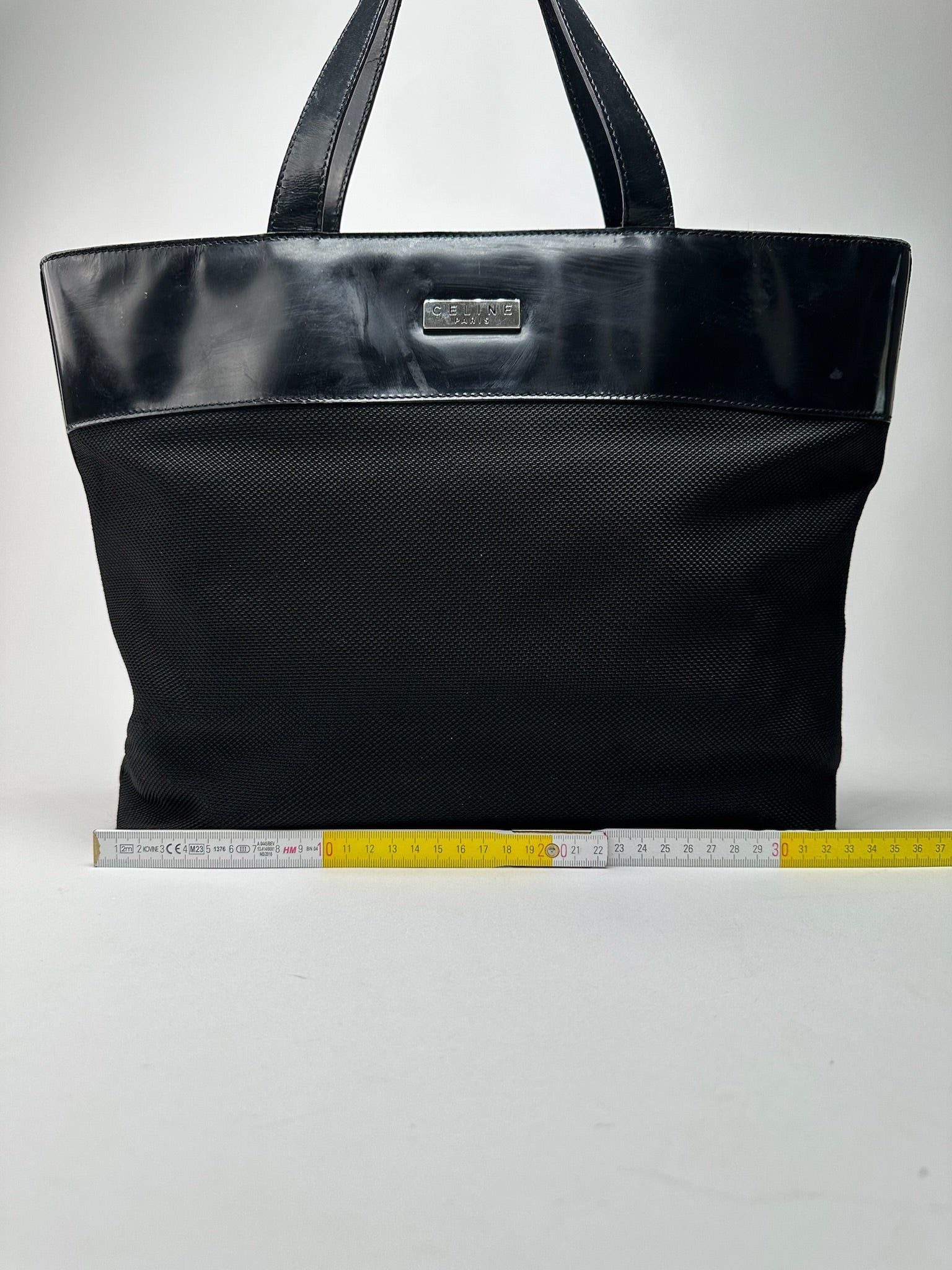 Celine Vintage Canvas Patent Leather bag black Size ONE SIZE - 14 Thumbnail