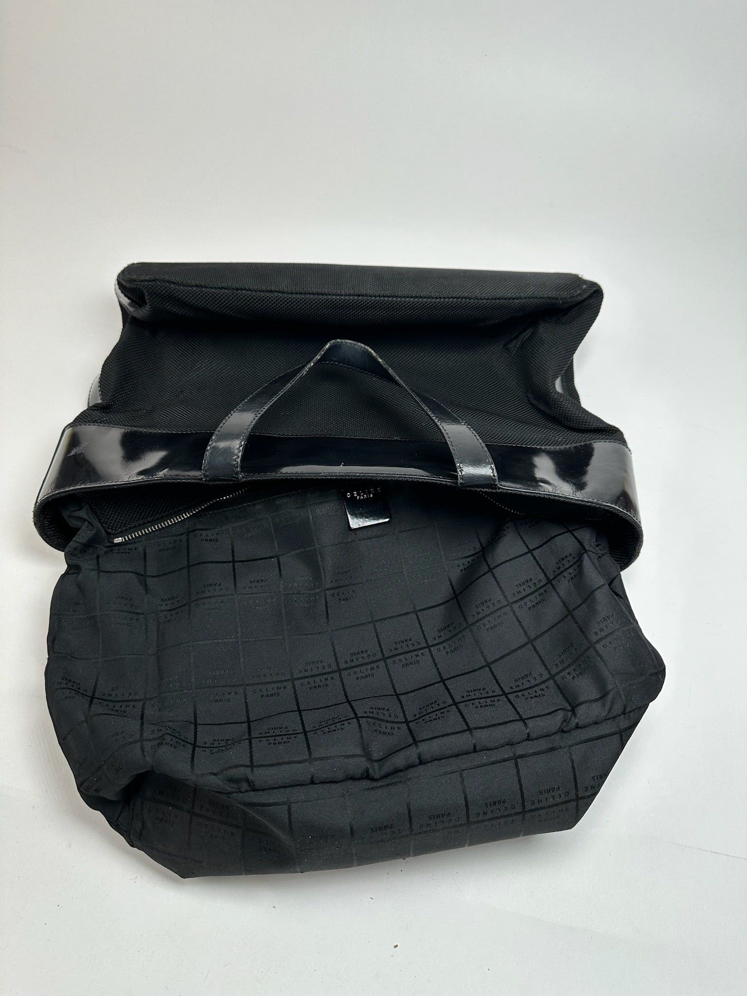 Celine Vintage Canvas Patent Leather bag black Size ONE SIZE - 5 Thumbnail