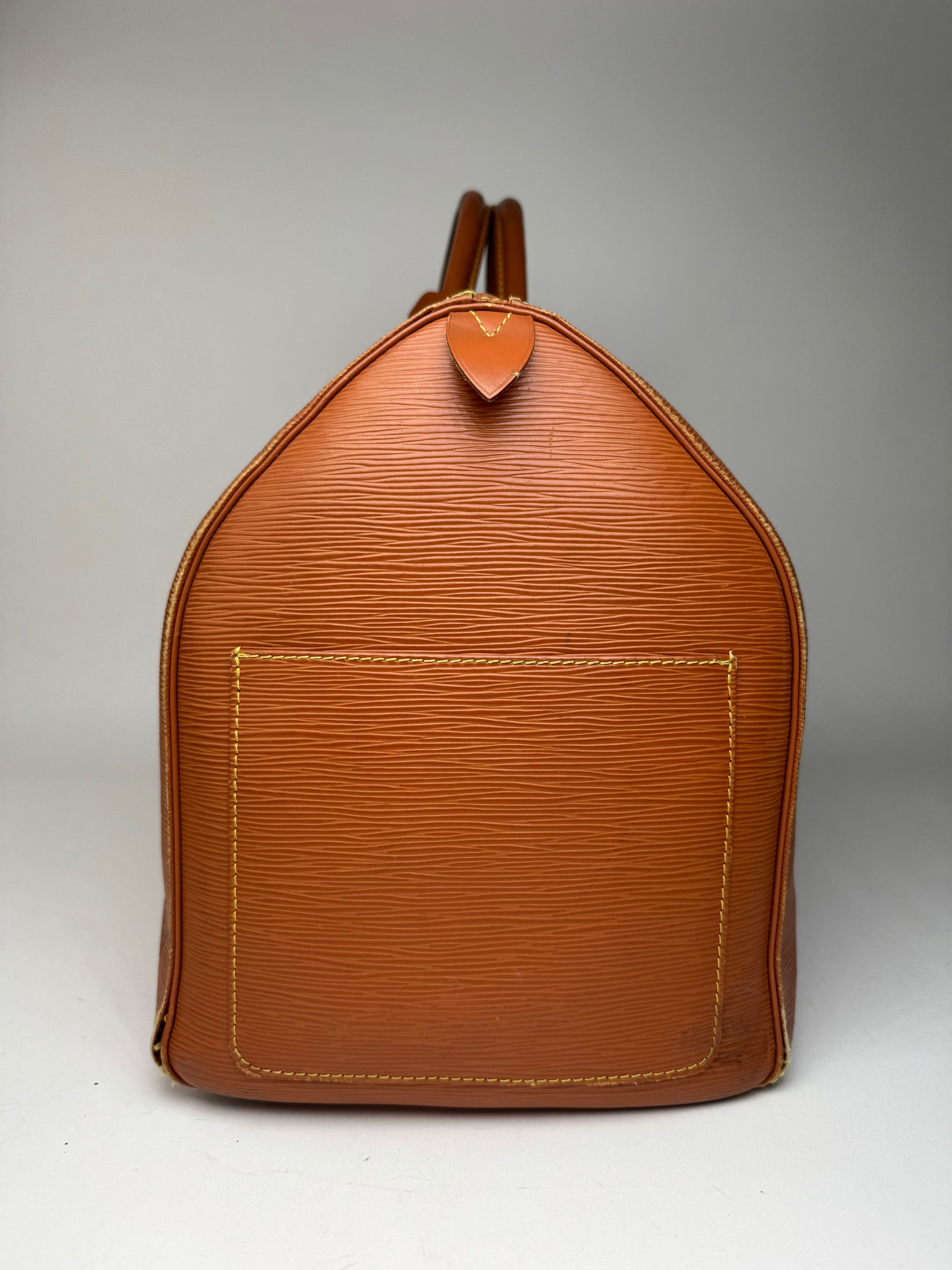 Louis Vuitton Vintage EPI Leather Duffel bag Orange brown Size ONE SIZE - 12 Thumbnail