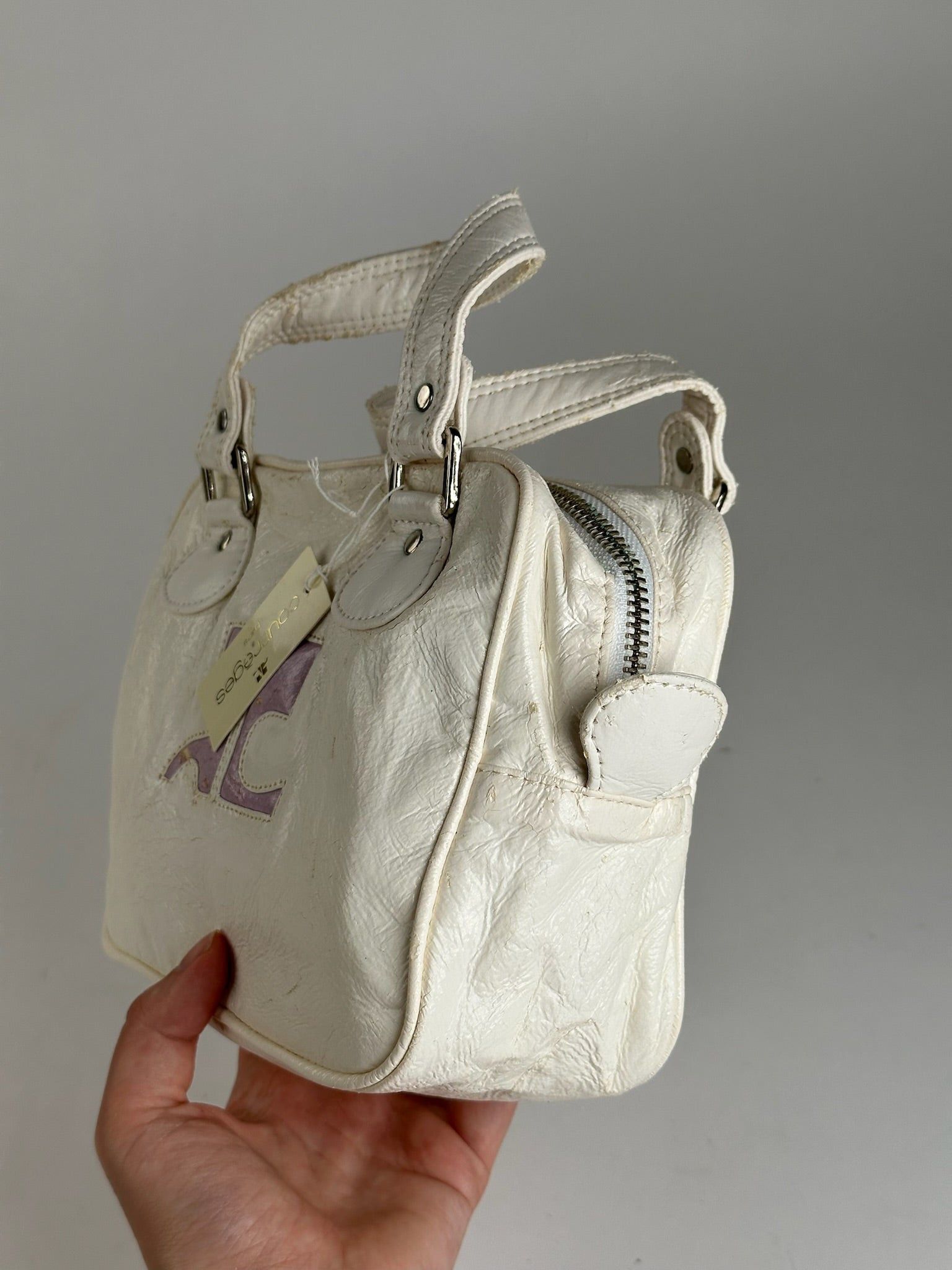 Courreges Vintage Patent Leather bag white new Size ONE SIZE - 11 Thumbnail