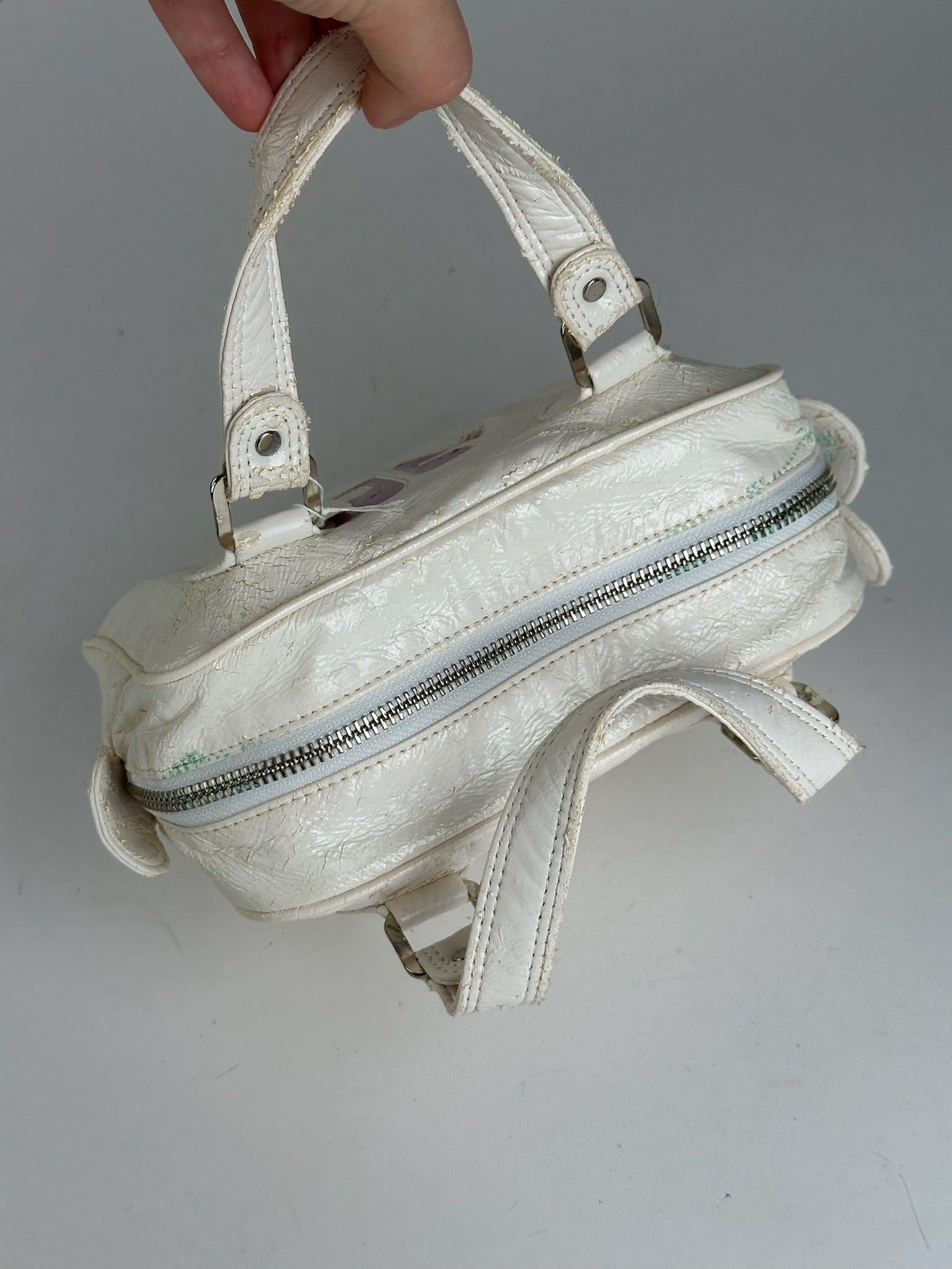 Courreges Vintage Patent Leather bag white new Size ONE SIZE - 10 Thumbnail