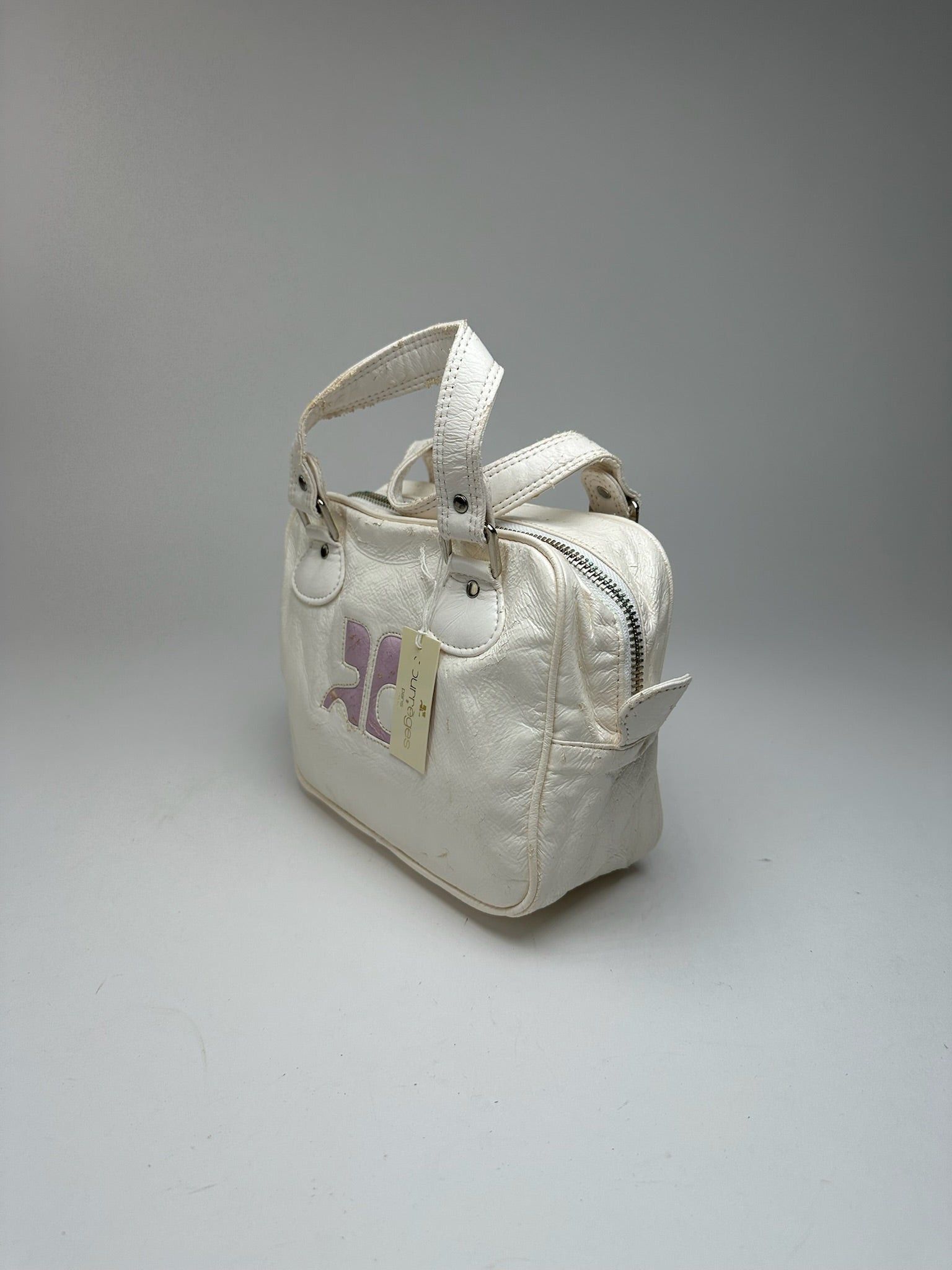Courreges Vintage Patent Leather bag white new Size ONE SIZE - 15 Thumbnail