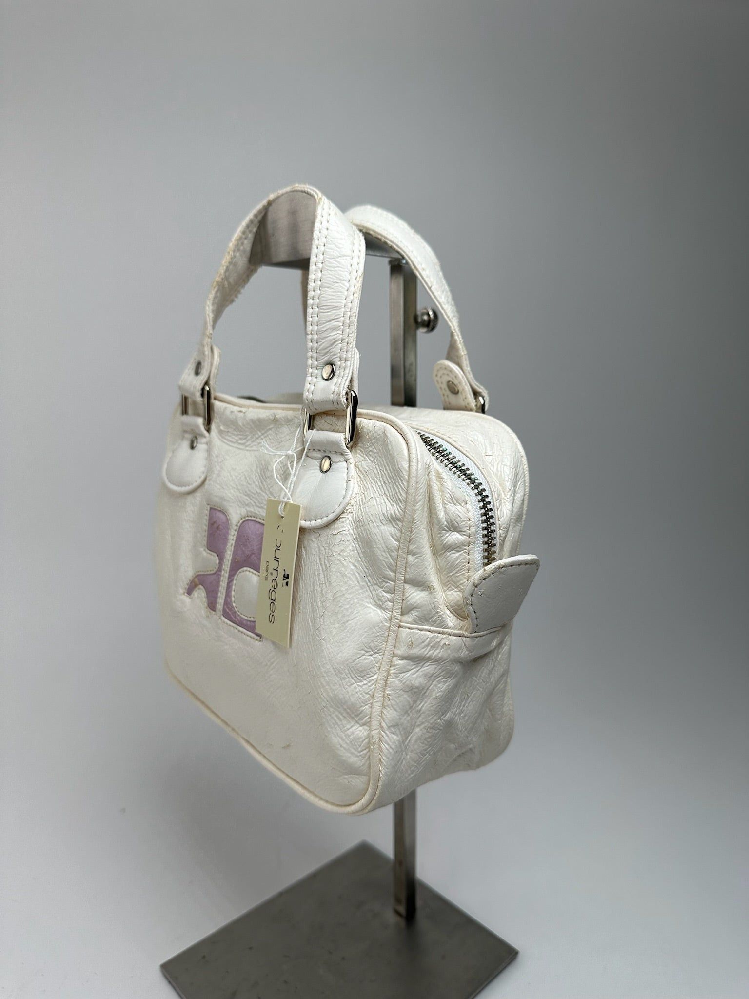 Courreges Vintage Patent Leather bag white new Size ONE SIZE - 8 Thumbnail