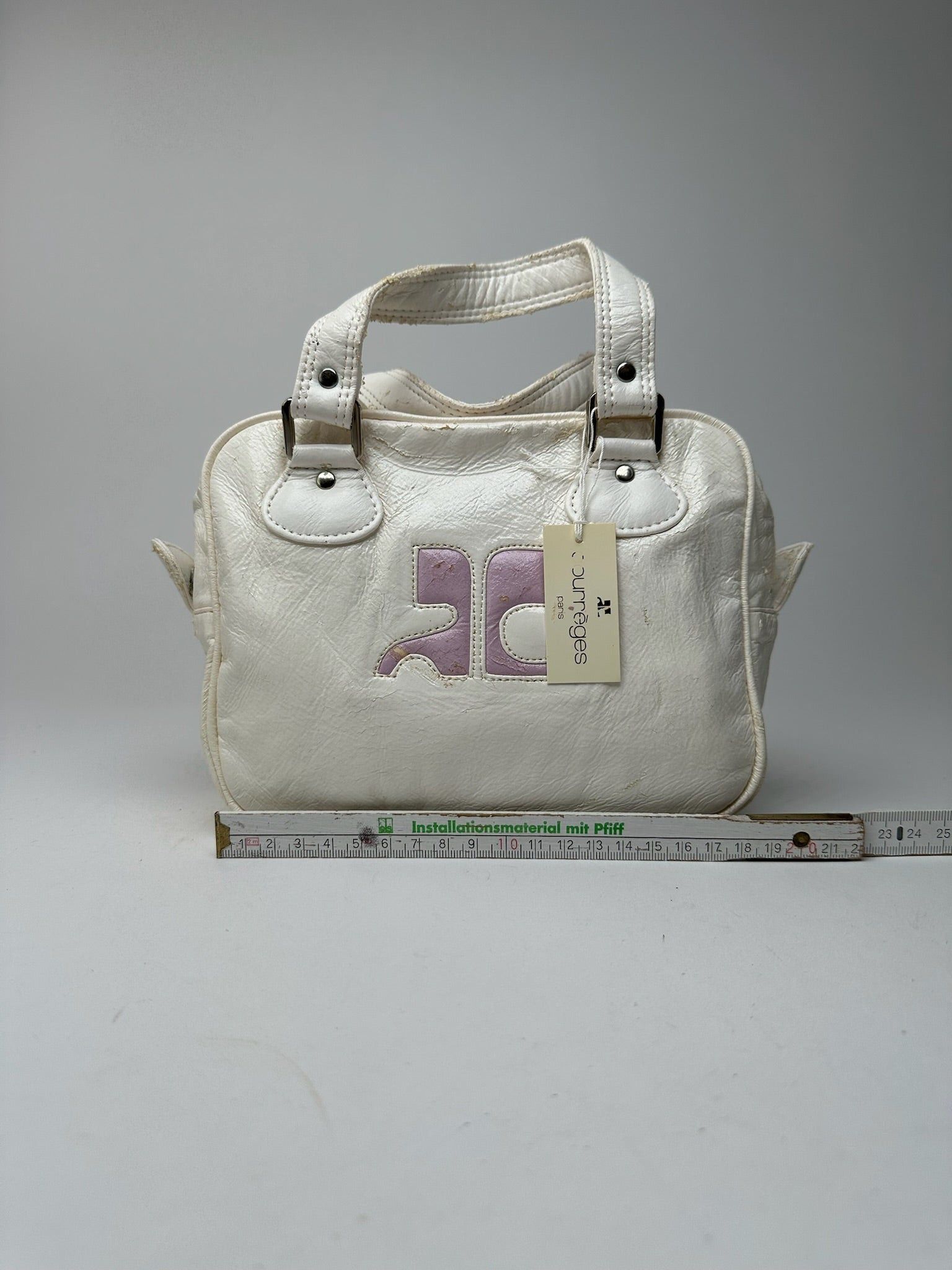Courreges Vintage Patent Leather bag white new Size ONE SIZE - 4 Thumbnail