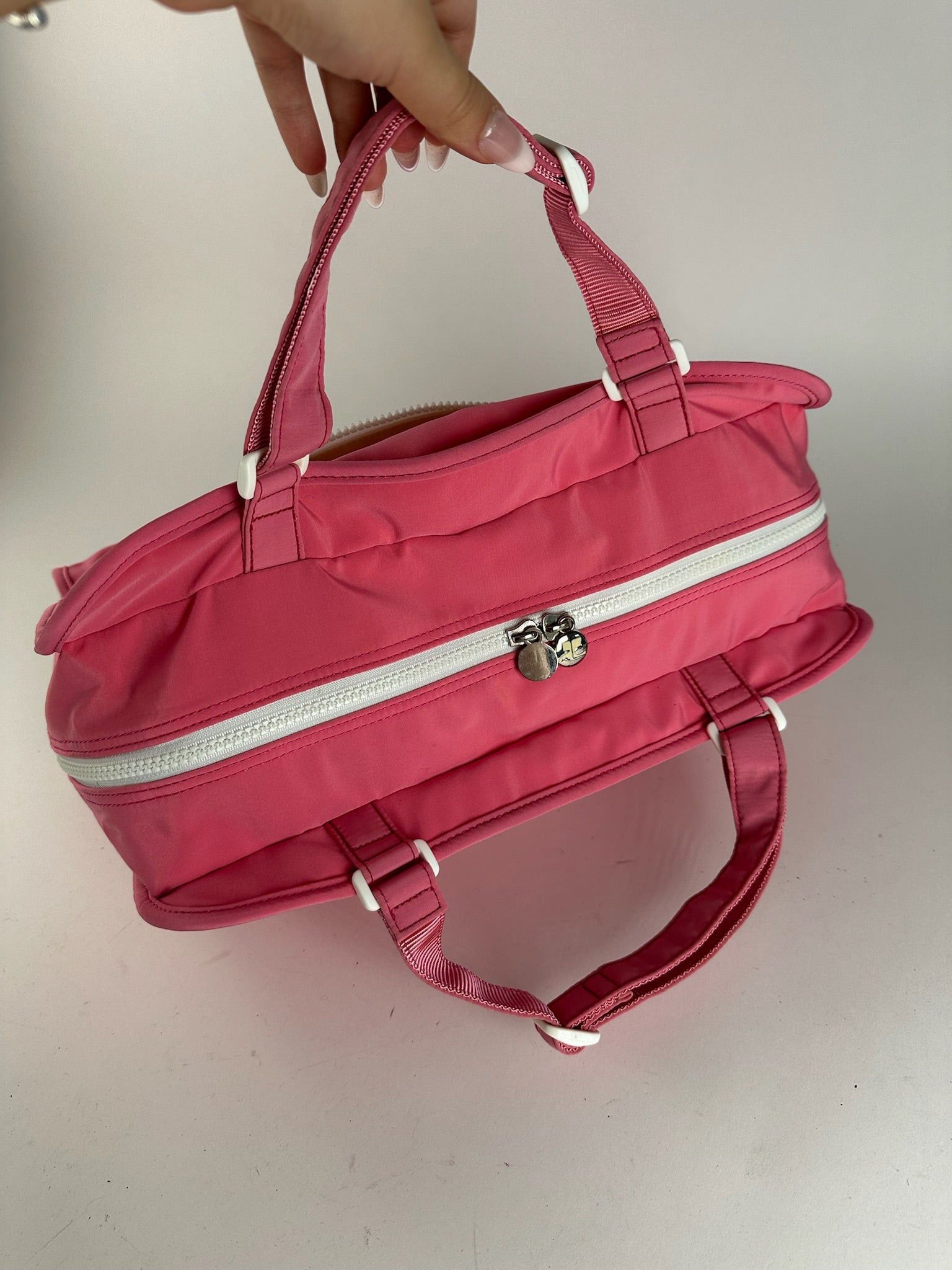 Courreges Vintage Polyester bag pink Size ONE SIZE - 9 Thumbnail