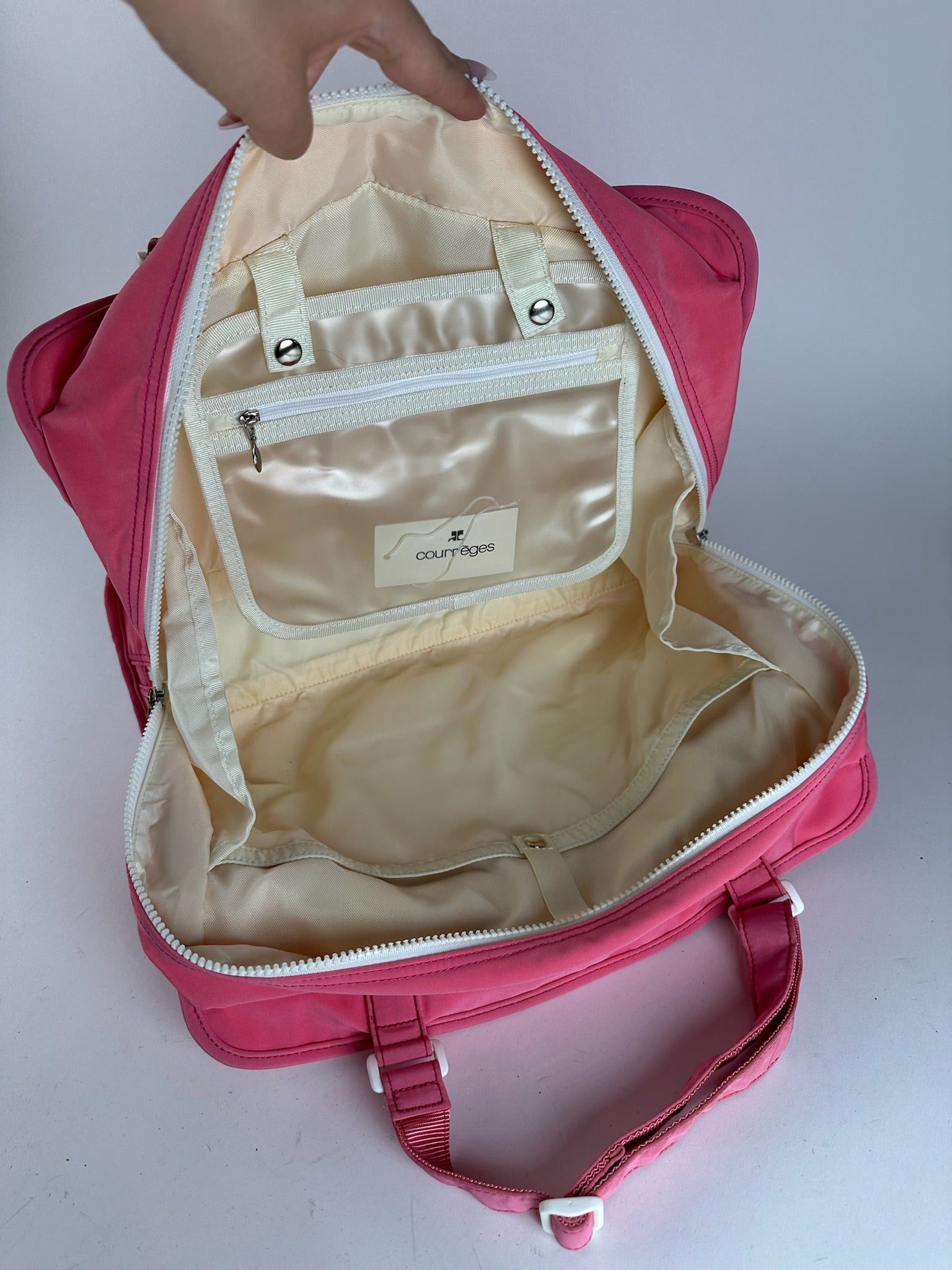 Courreges Vintage Polyester bag pink Size ONE SIZE - 8 Thumbnail