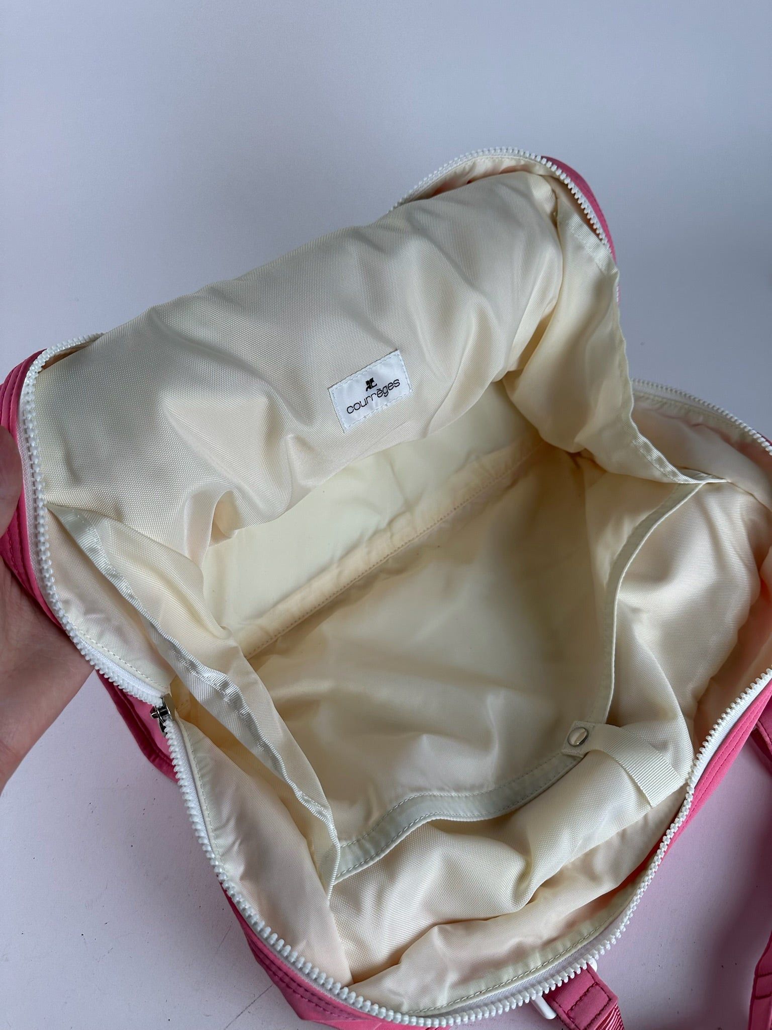 Courreges Vintage Polyester bag pink Size ONE SIZE - 5 Thumbnail